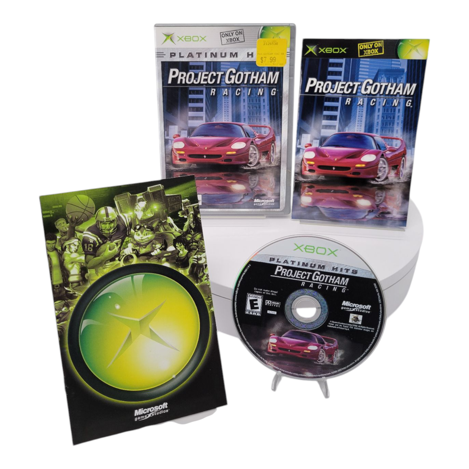 Xbox Project Gotham Racing Platinum Hits Complete Case Manual 2002