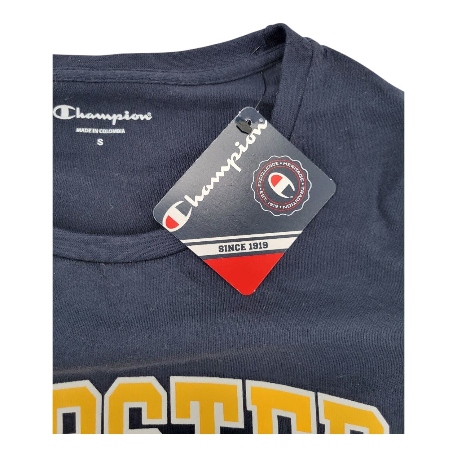 Champion Webster University Navy Blue Collegiate Tee Womens Size Small
