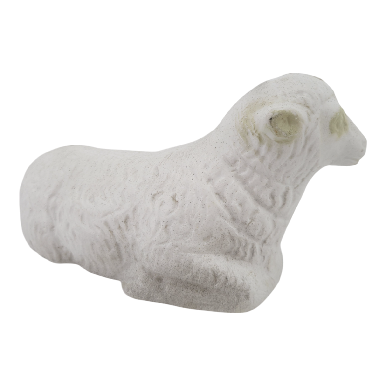 Vintage Blow Mold Laying Sheep Lamb Granite Look Christmas Nativity Yard Decor
