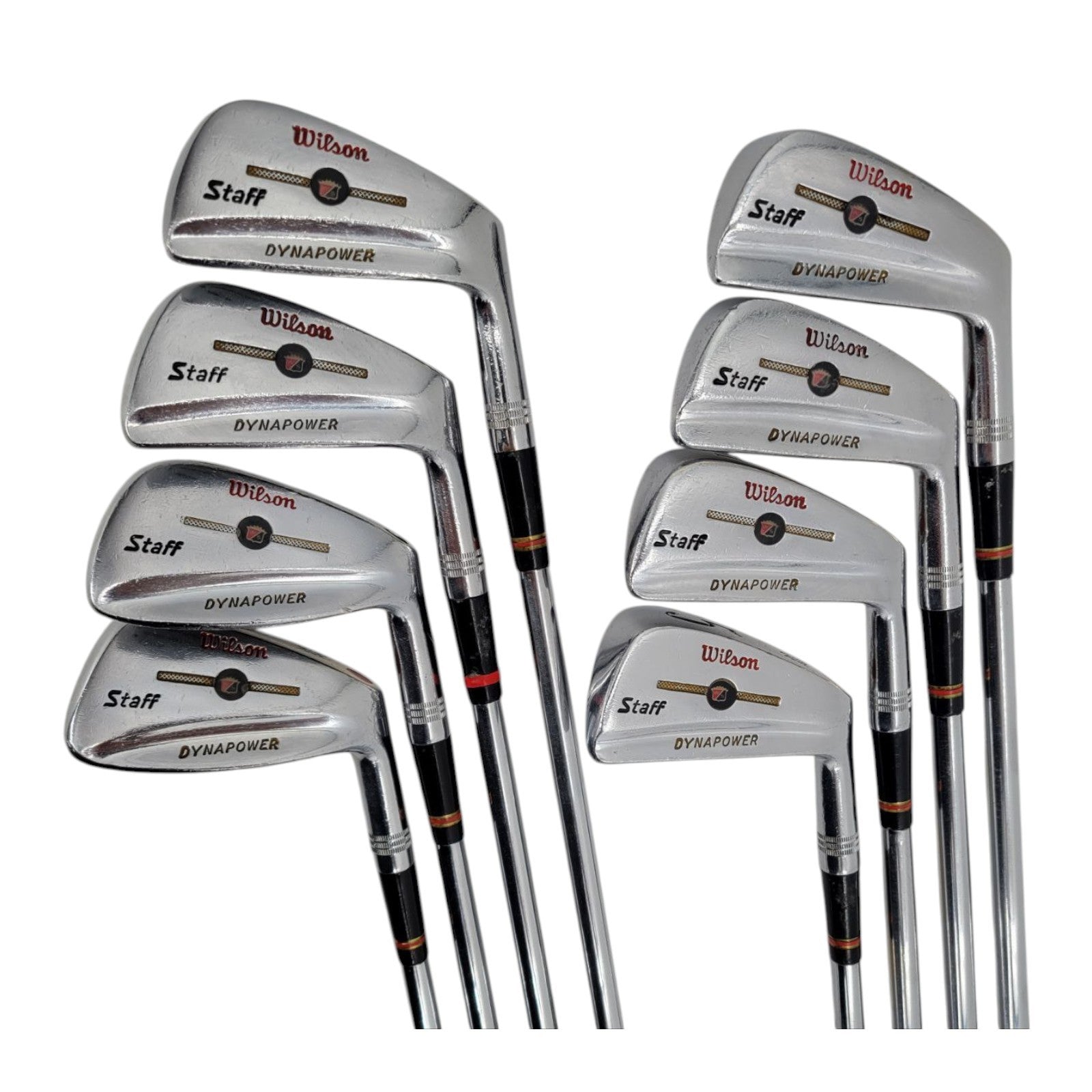 Wilson Staff Dynapower Fluid Feel Mens RH Irons 2-9 Steel Shafts Swing Rite Grip