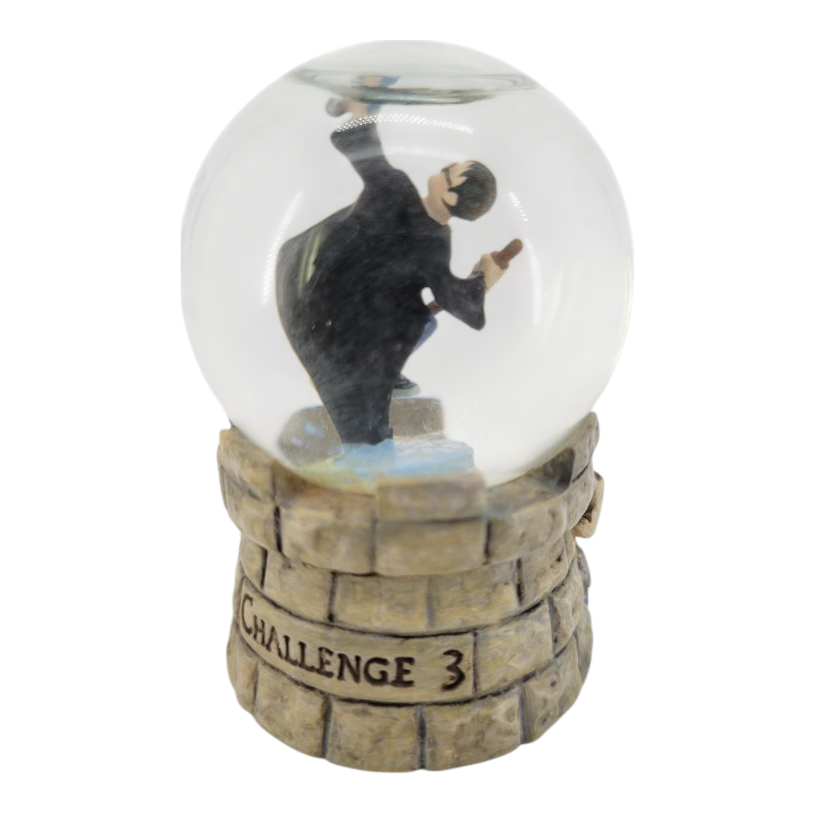 Hallmark Harry Potter Winged Keys Challenge 3 Snow Globe 2000 Vintage