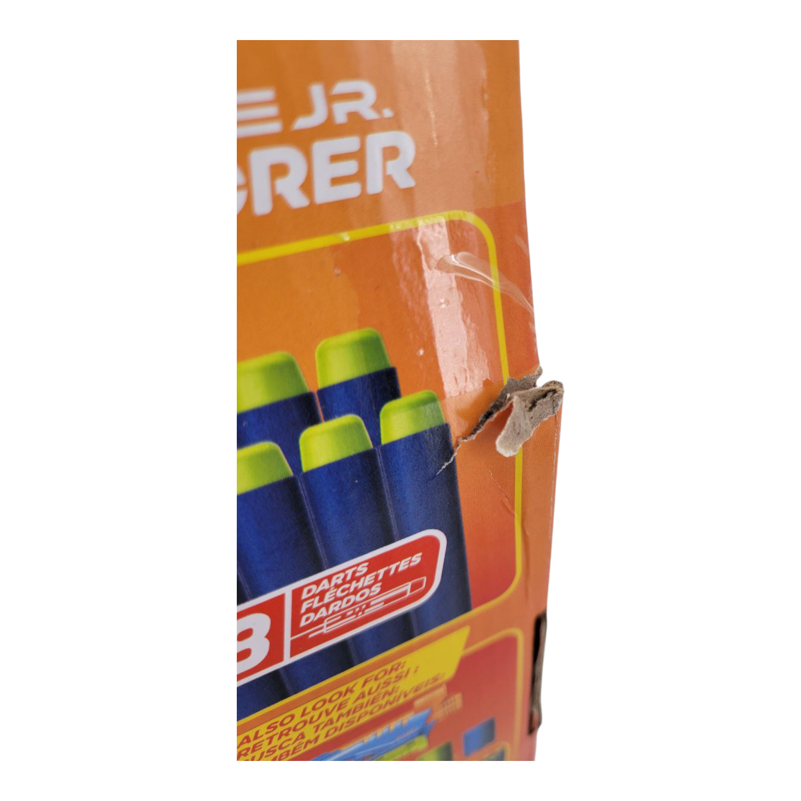 Nerf Elite Jr Explorer Blaster Easy Play Toy Gun with 8 Darts for Kids