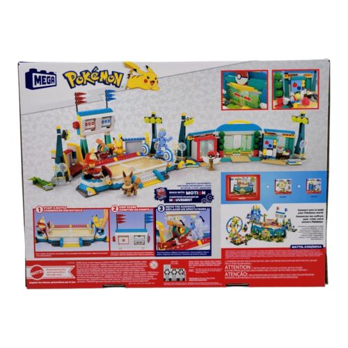 Mega Pokemon Training Stadium Toy Set HWR82 1107 Pieces Battle Play Set