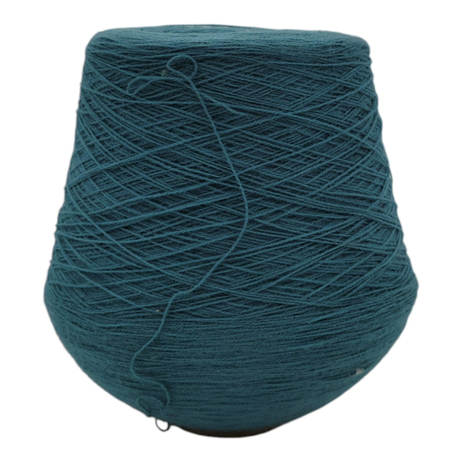 Vintage 1980s Phoenix Dye Works Acrylic Yarn Cone Green 2/24