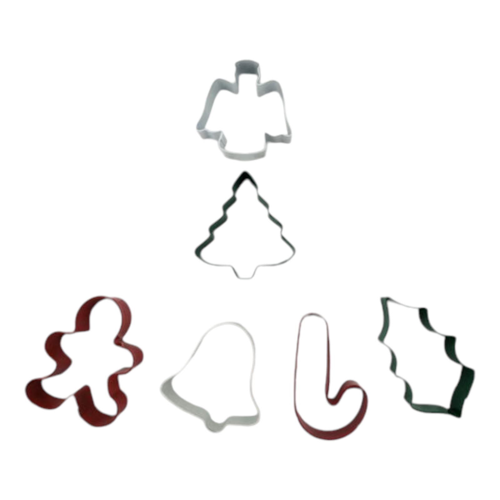 Vintage Stainless Steel Holiday Cookie Cutter Set