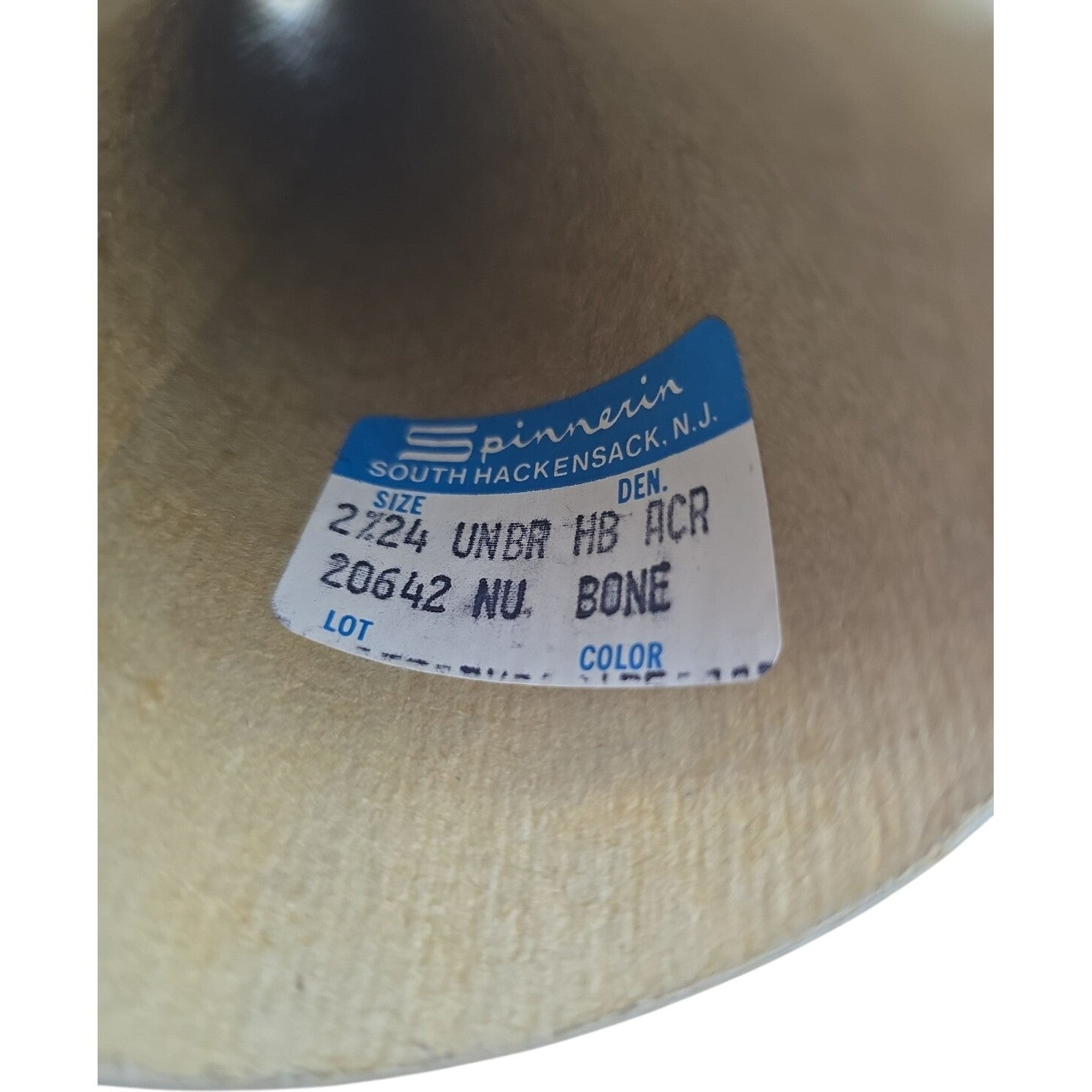 Vintage Spinnerin 2/24 Acrylic Cone Yarn Bone 20642