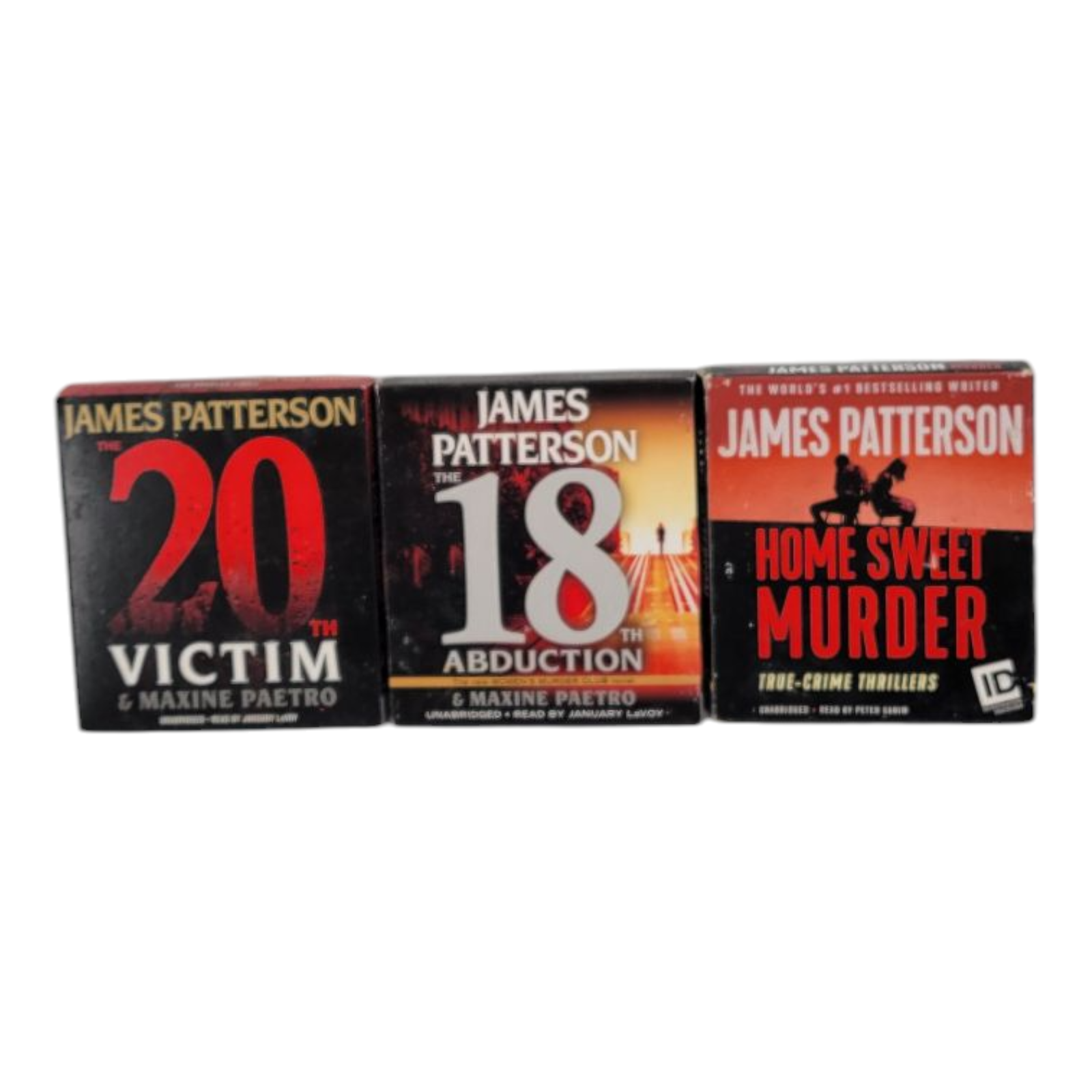 James Patterson Audiobook Set Home Sweet Murder 18th Abduction 20th Victim