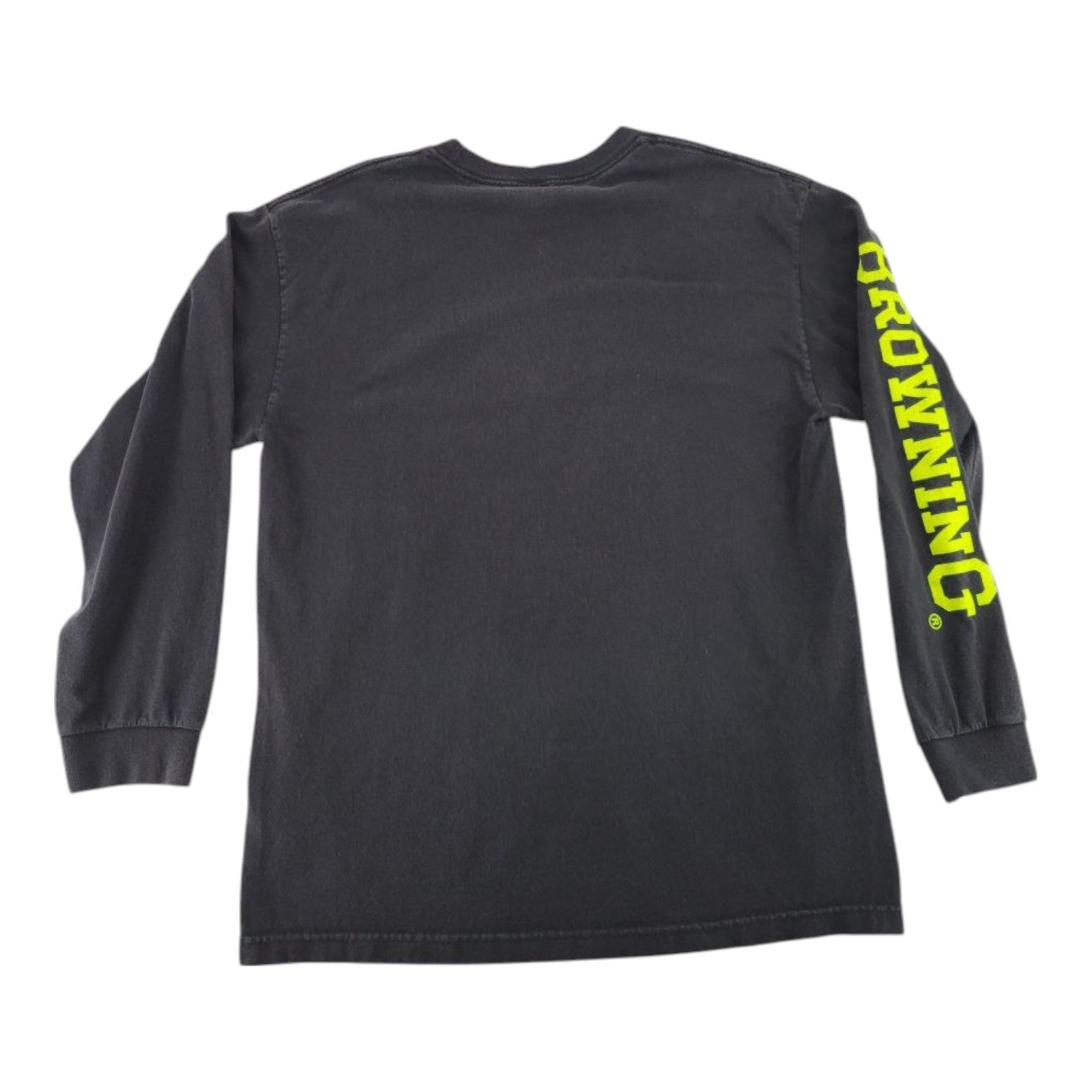 Browning Men's Black Long Sleeve T-Shirt L Neon Logo Cotton