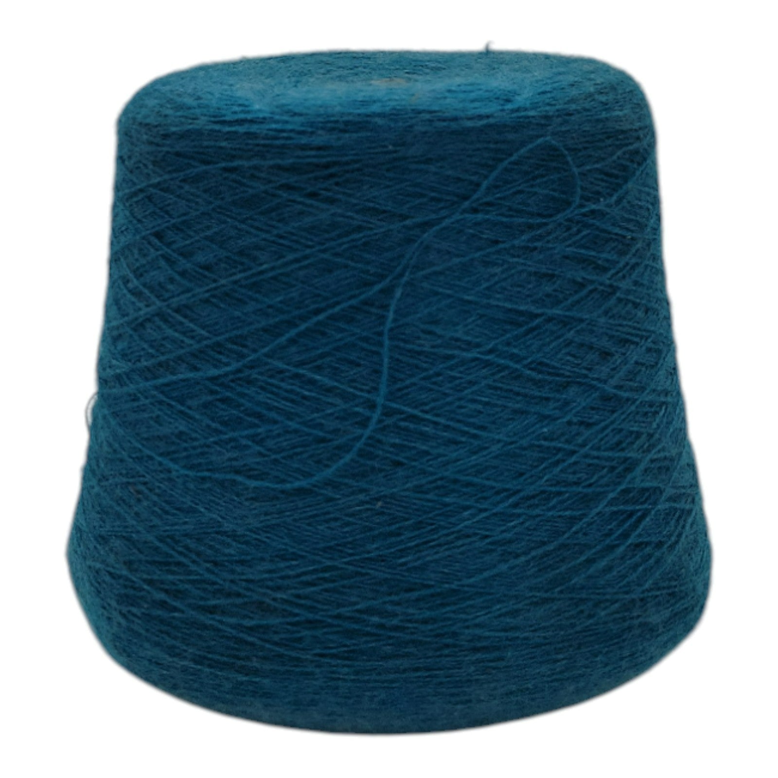 Vintage Collins And Aikman Alphashair Teal Yarn Cone 2/24