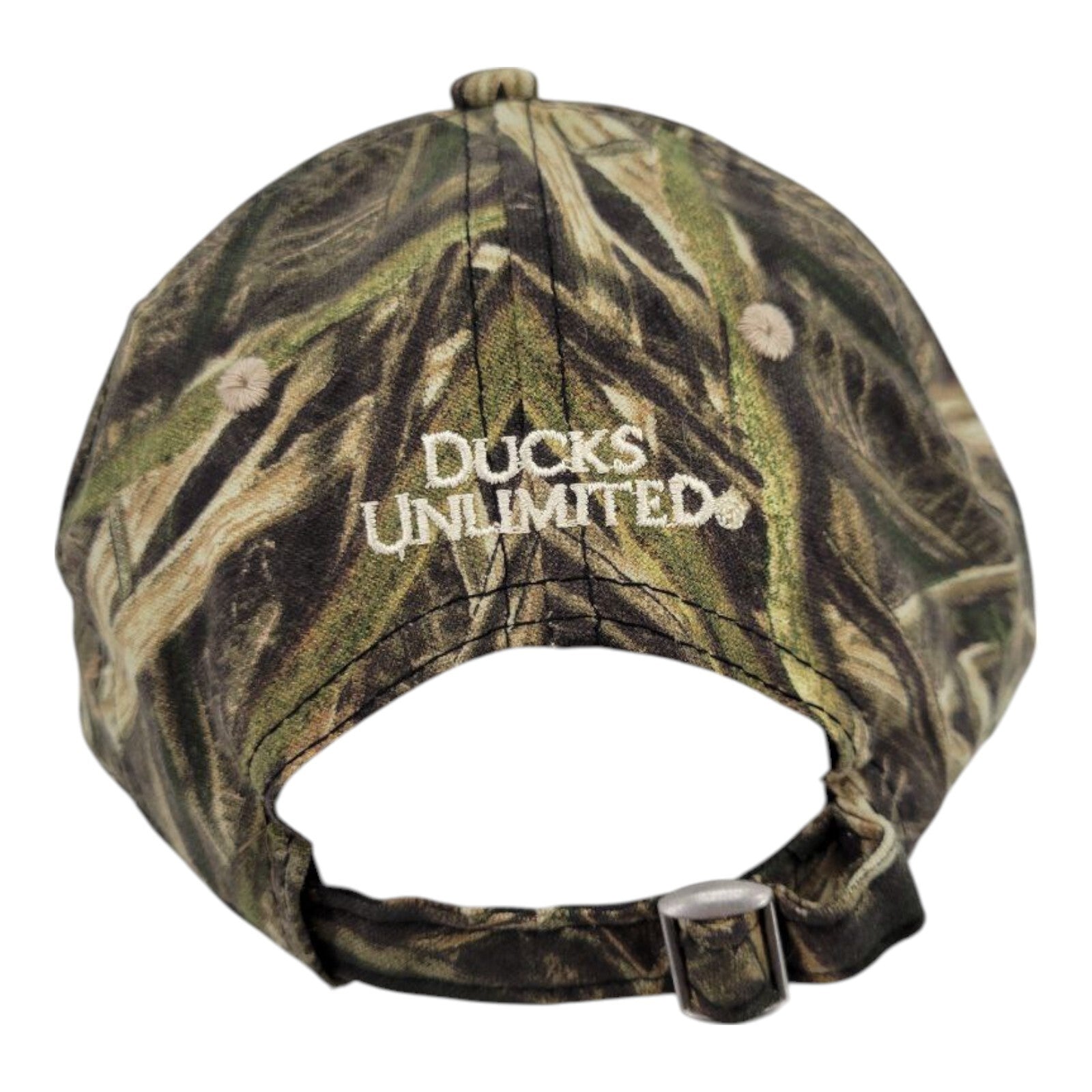 Ducks Unlimited Mossy Oak Camo Adjustable Strapback Hat by Outdoor Cap