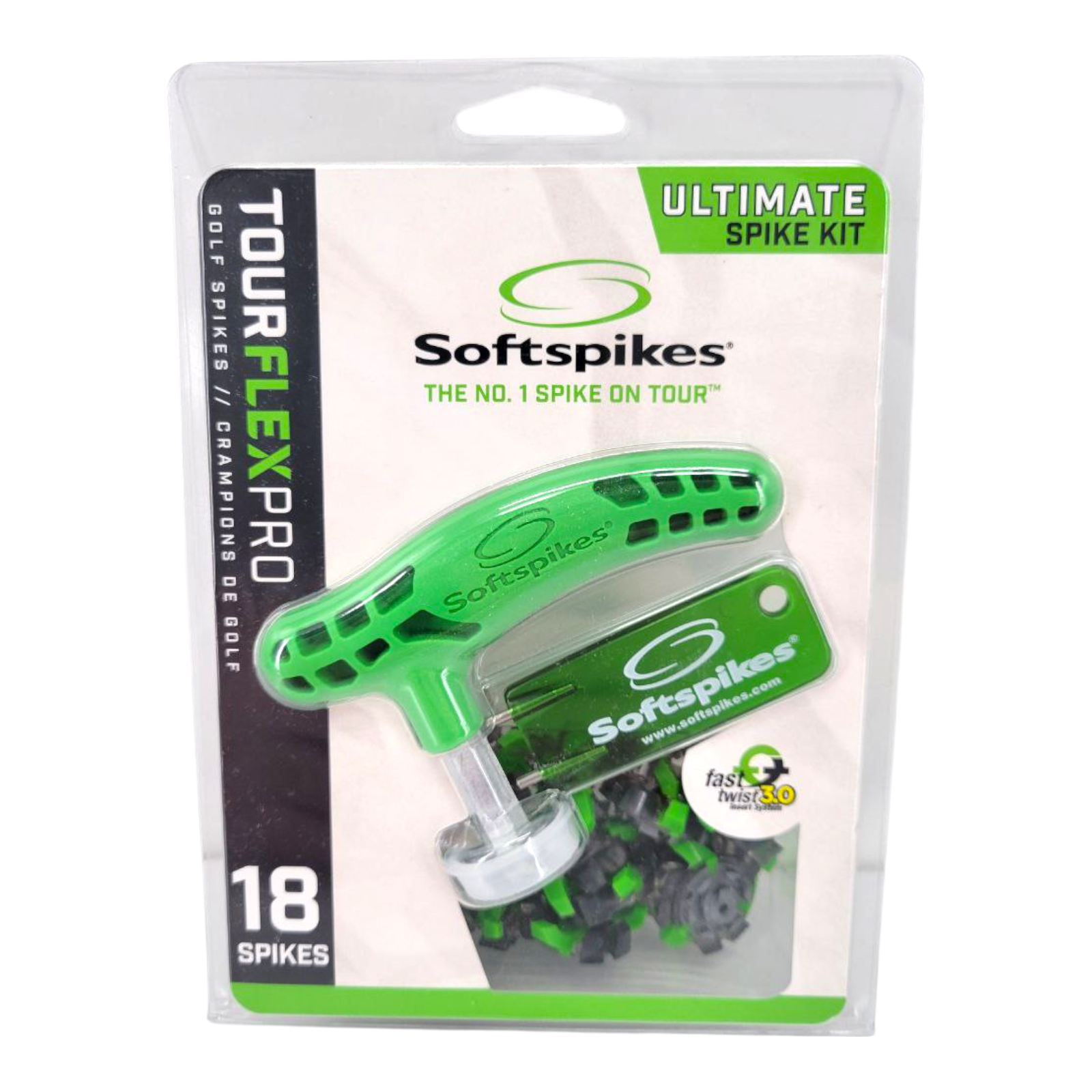 Softspikes Tour Flex Pro Ultimate Spike Kit 18 Spikes Fast Twist 3.0 Golf Cleats