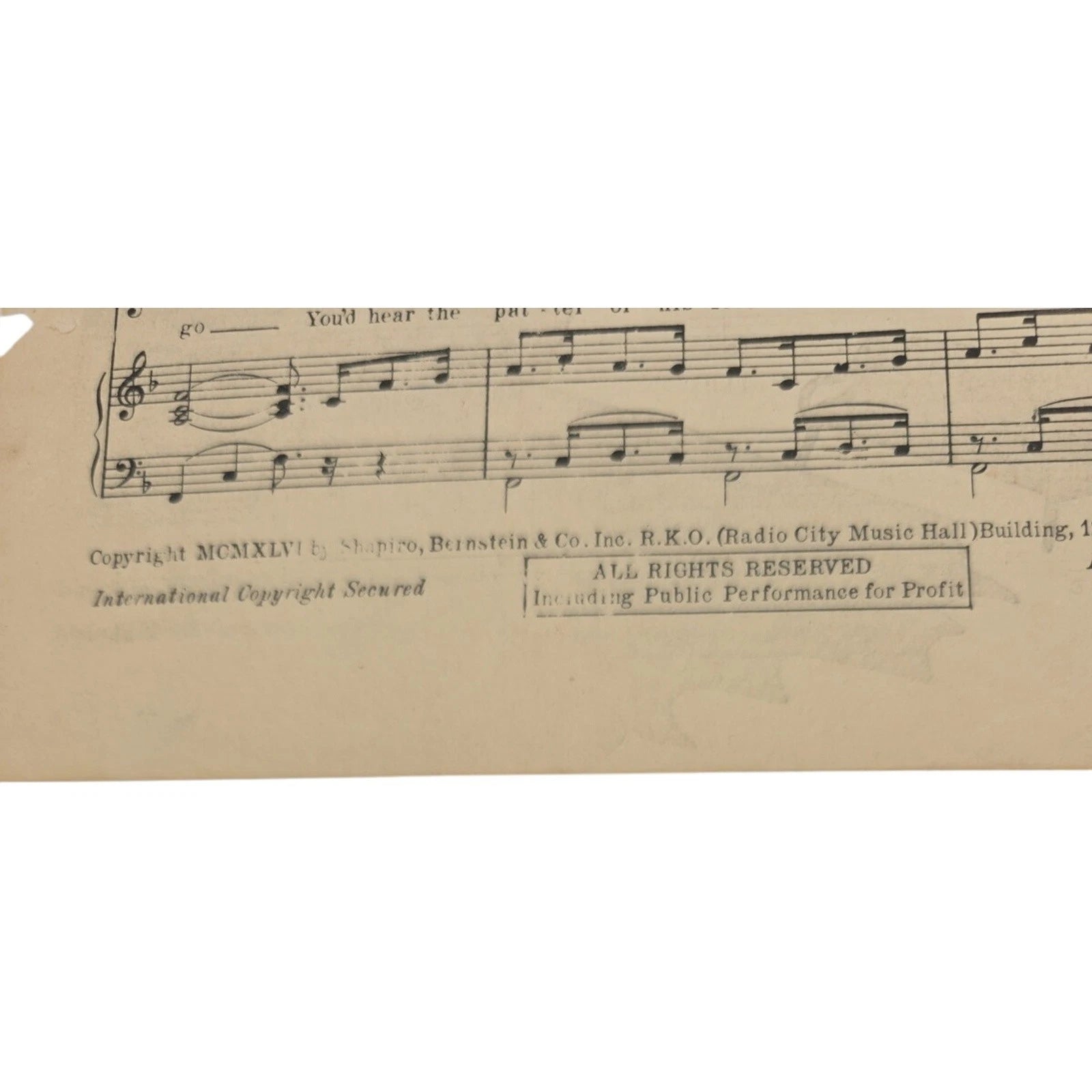 The Old Lamp-Lighter 1946 Sheet Music by Charles Tobias & Nat Simon Blue Barron