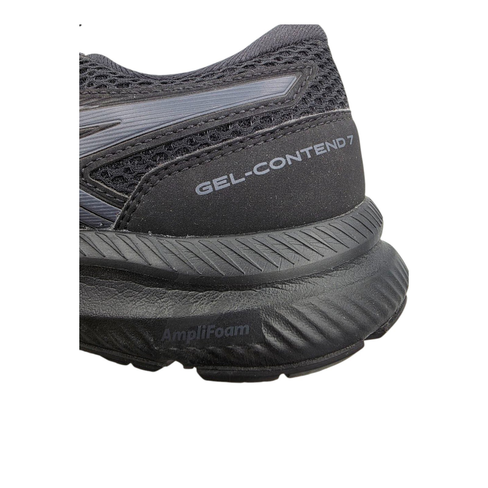 ASICS Gel-Contend 7 Running Shoes Black AmpliFoam Men’s Size 8 1011B040
