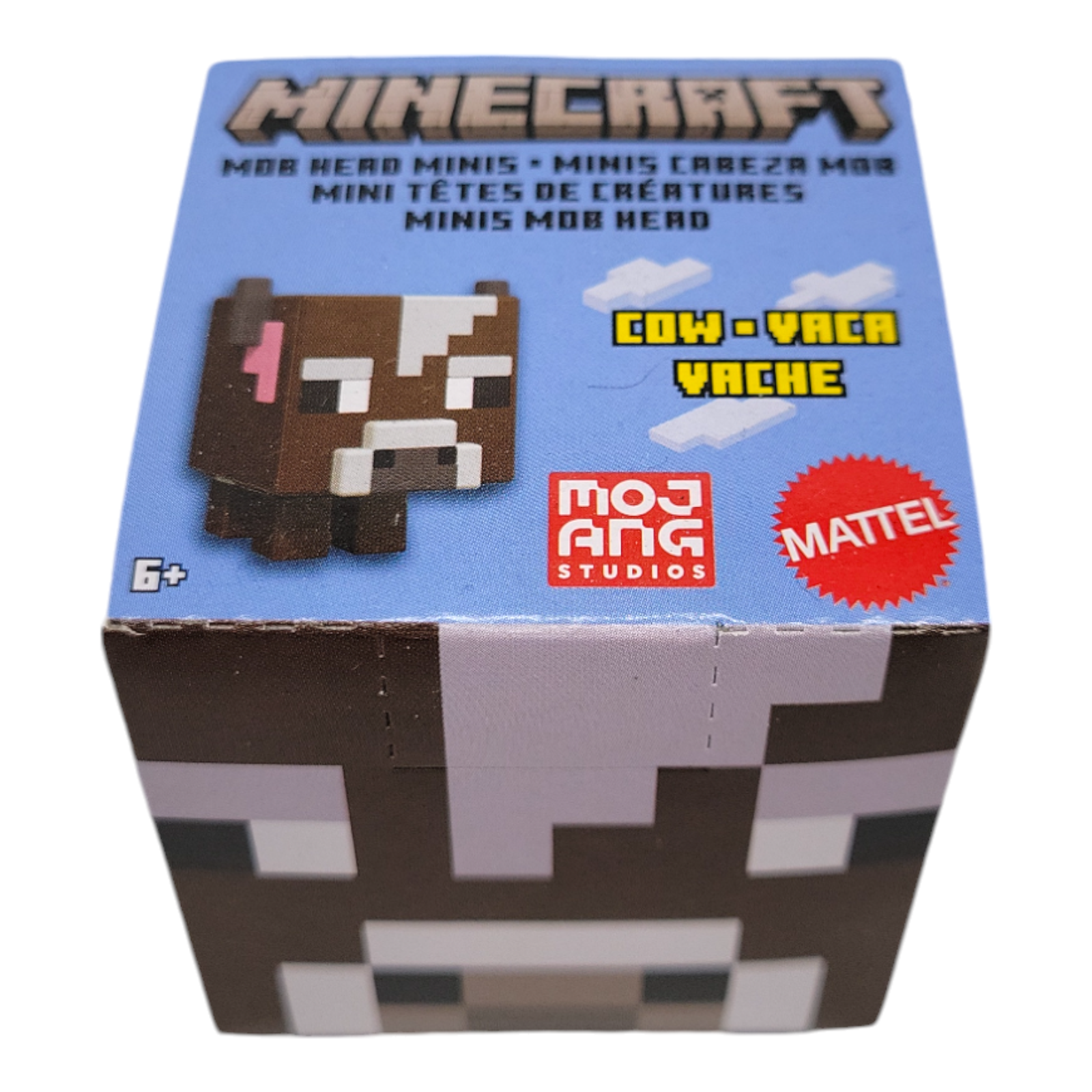 Mattel Minecraft Mob Head Minis Cow 1 Inch Mini Action Figure