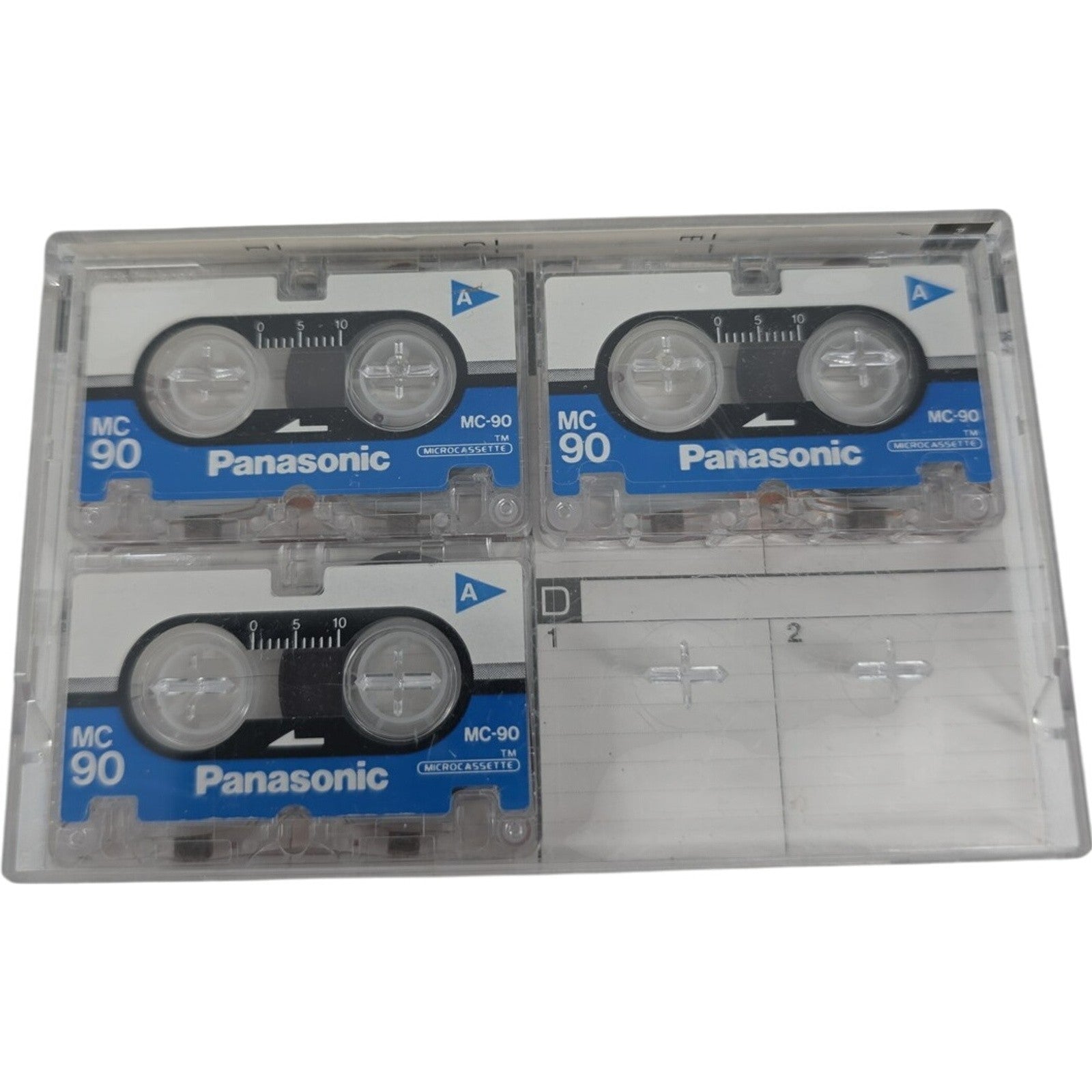 Panasonic Microcassette Tapes MC-90 min 3 Cassette Tapes Vintage