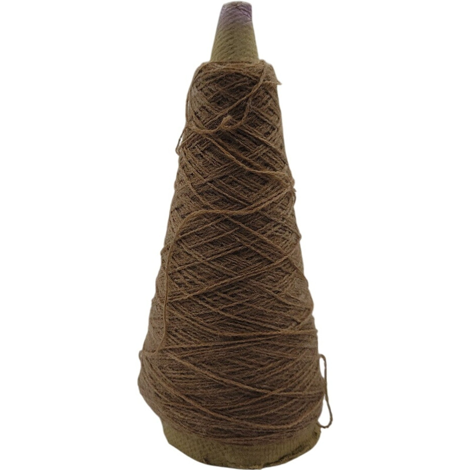 Vintage Pisgah Yarn 1/32 Brown Weaving Knitting Cone Yarn 13083