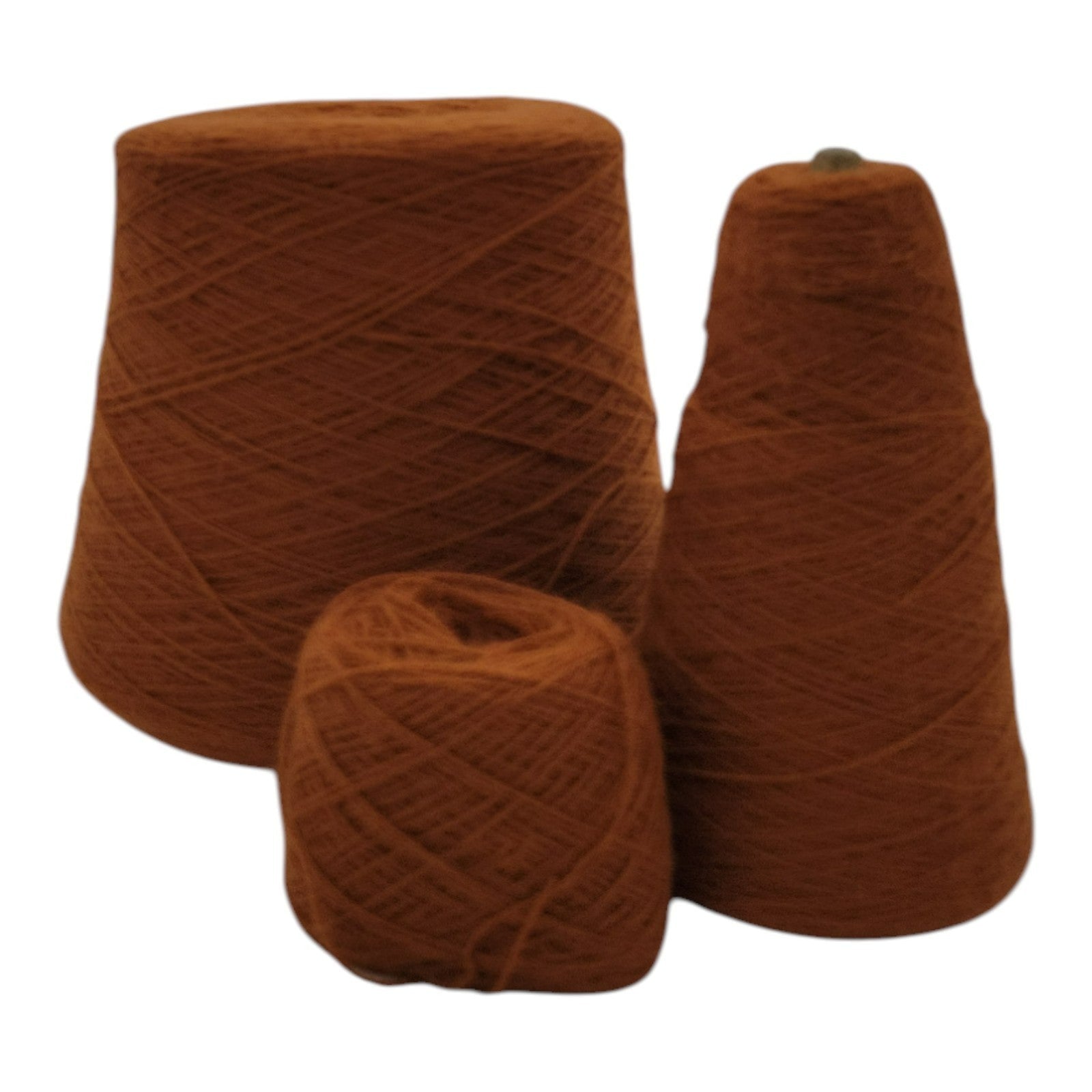 Vintage Milliken Yarns 2/20 Bright Orange Orlon Acrylic Lot of 3