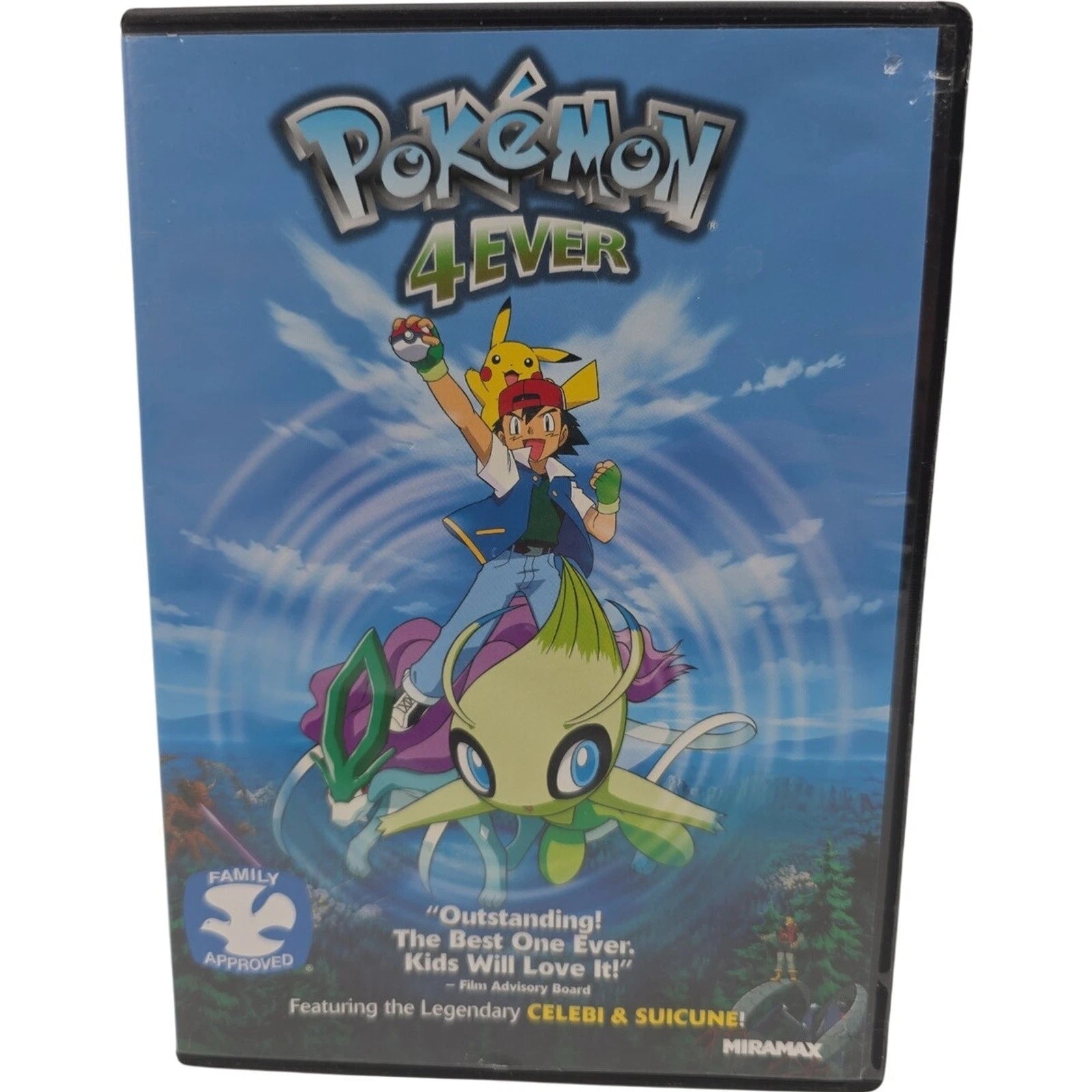 Pokemon 4ever DVD by Miramax Lionsgate Featuring Celebi and Suicune 2003