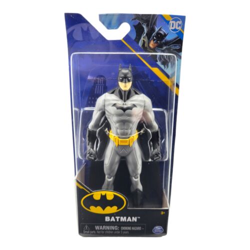 Spin Master DC Comics Batman Action Figure Grey Black 6 Inch Boxed