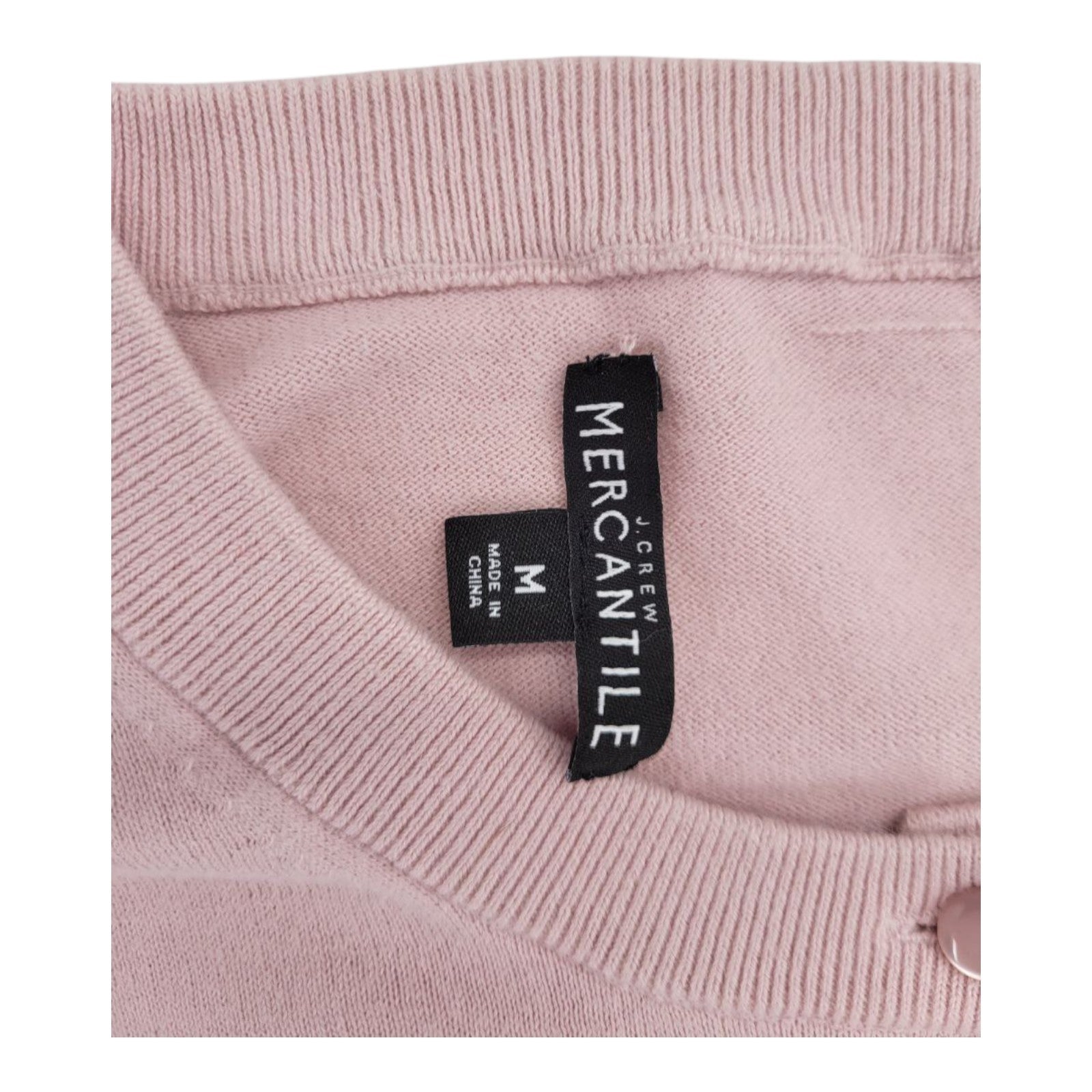 J.Crew Mercantile Women's Pink Knit Button Cardigan Sweater Long Sleeve M