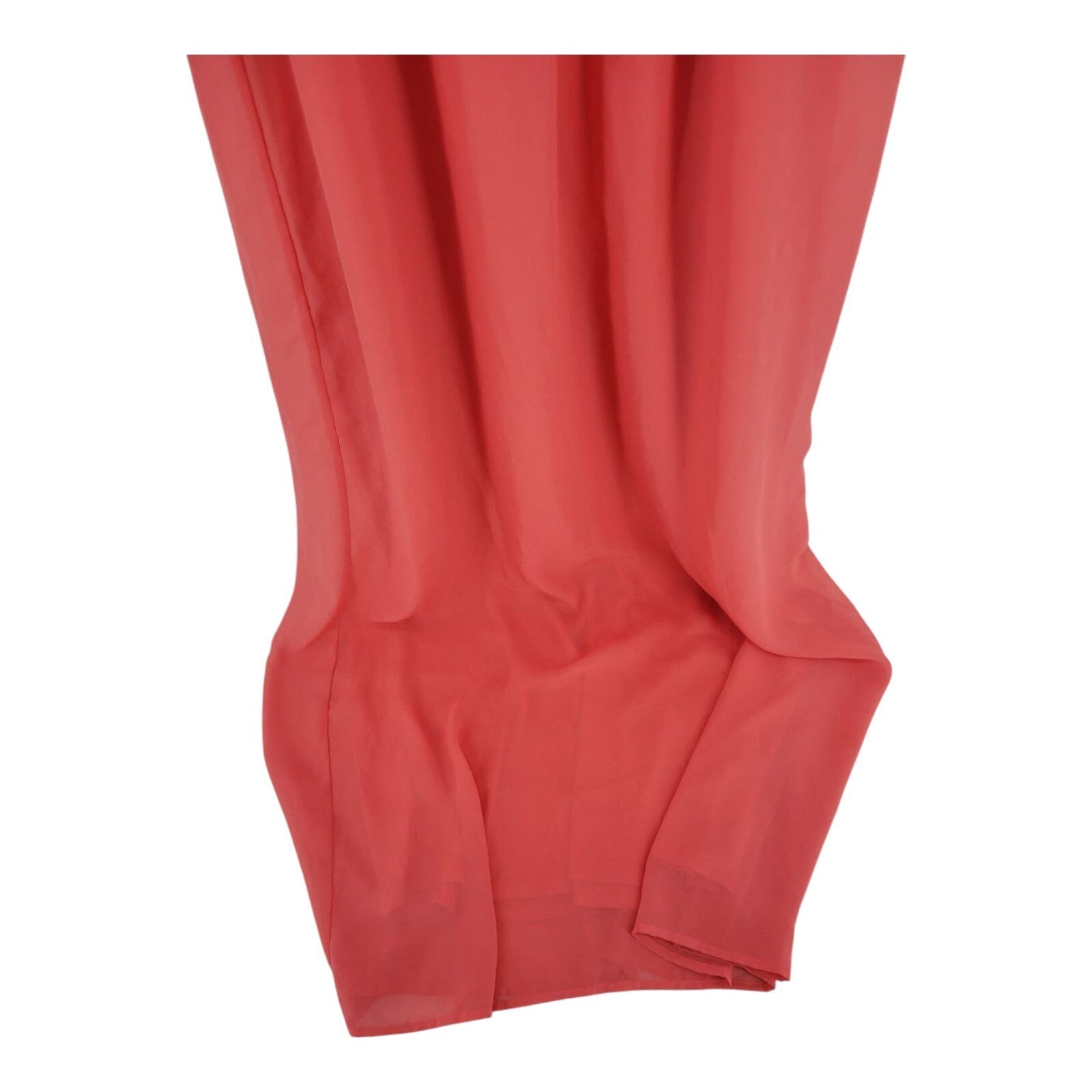Bhoney Coral Maxi Dress Sleeveless Spaghetti Strap Elastic Waist Size Small ST