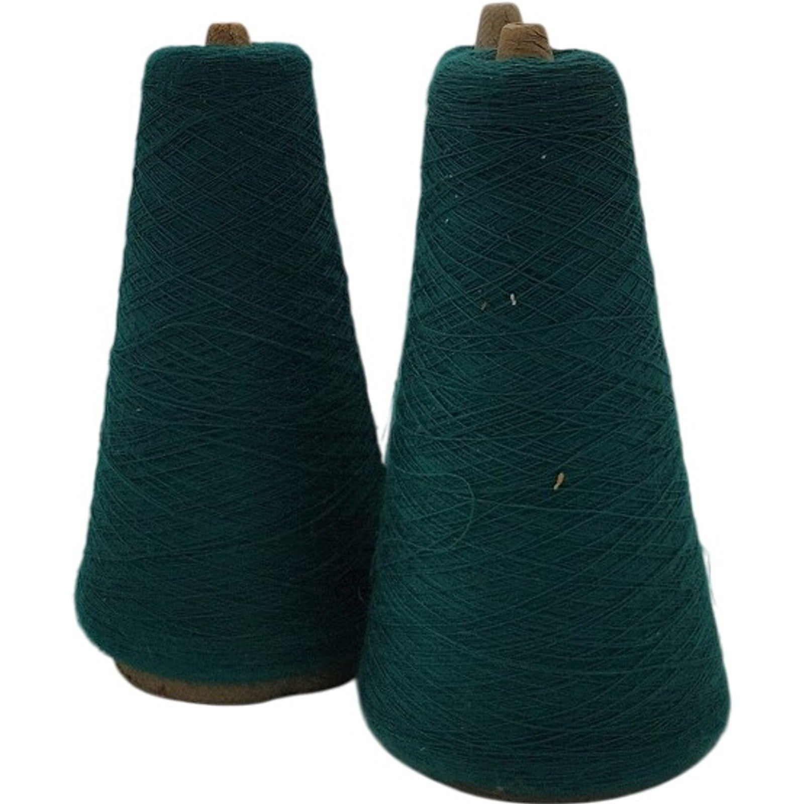 Vintage Phoenix Dye Works Spruce Green Chempun Creslan Cone Yarn 1/28 Lot of 3