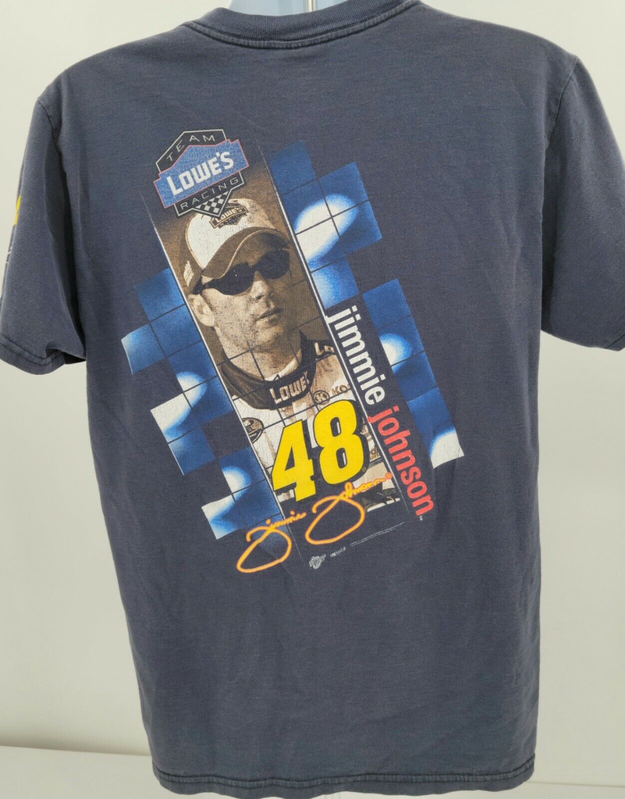 Winners Circle Unisex Kids Blue Jimmie Johnson 48 Lowes Racing T Shirt Size L/G