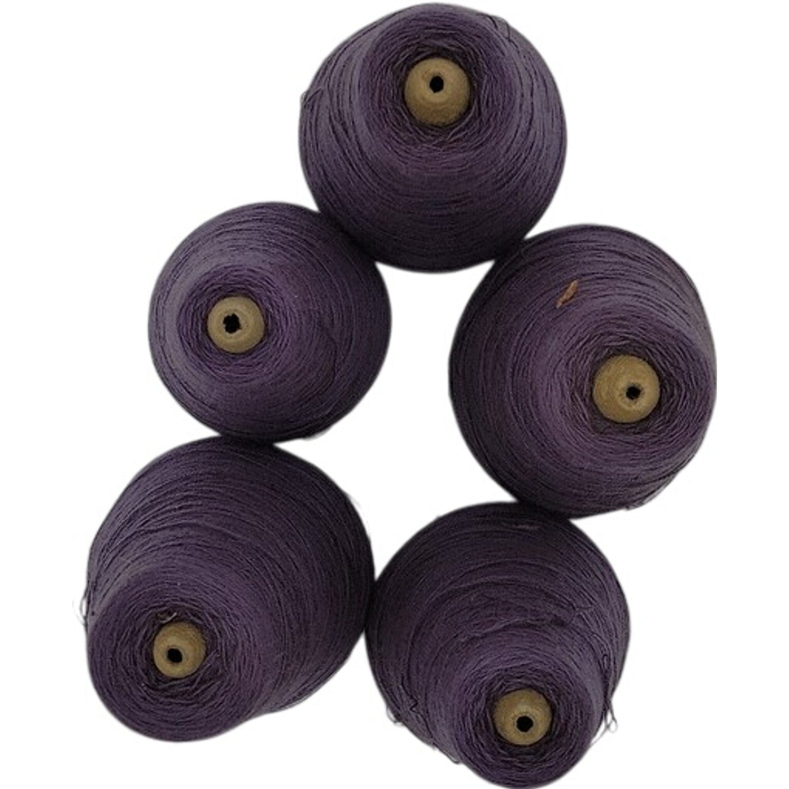 Vintage Dixie Yarns 2/24 Brt. Acrilan 02806 Cone Yarn Lavander 76279 Lot of 5