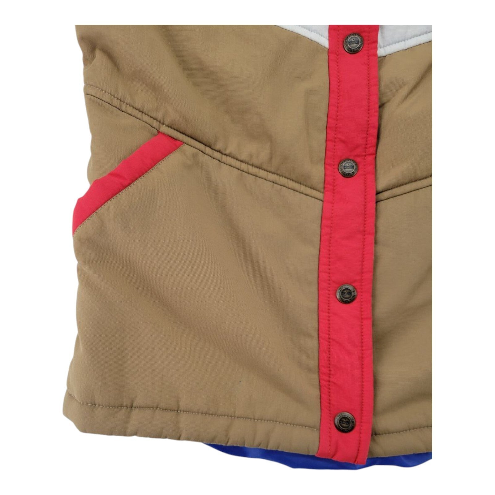 Kavu True Outdoor Wear Snap Front Multicolored Womens Puffer Vest Small