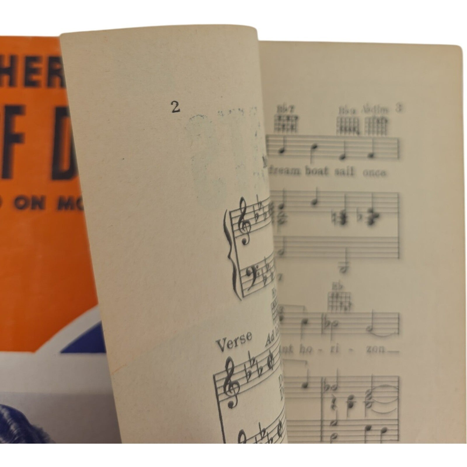 Vintage 1943 There's a Harbor of Dream Boats By Eddy Howard Sheet Music