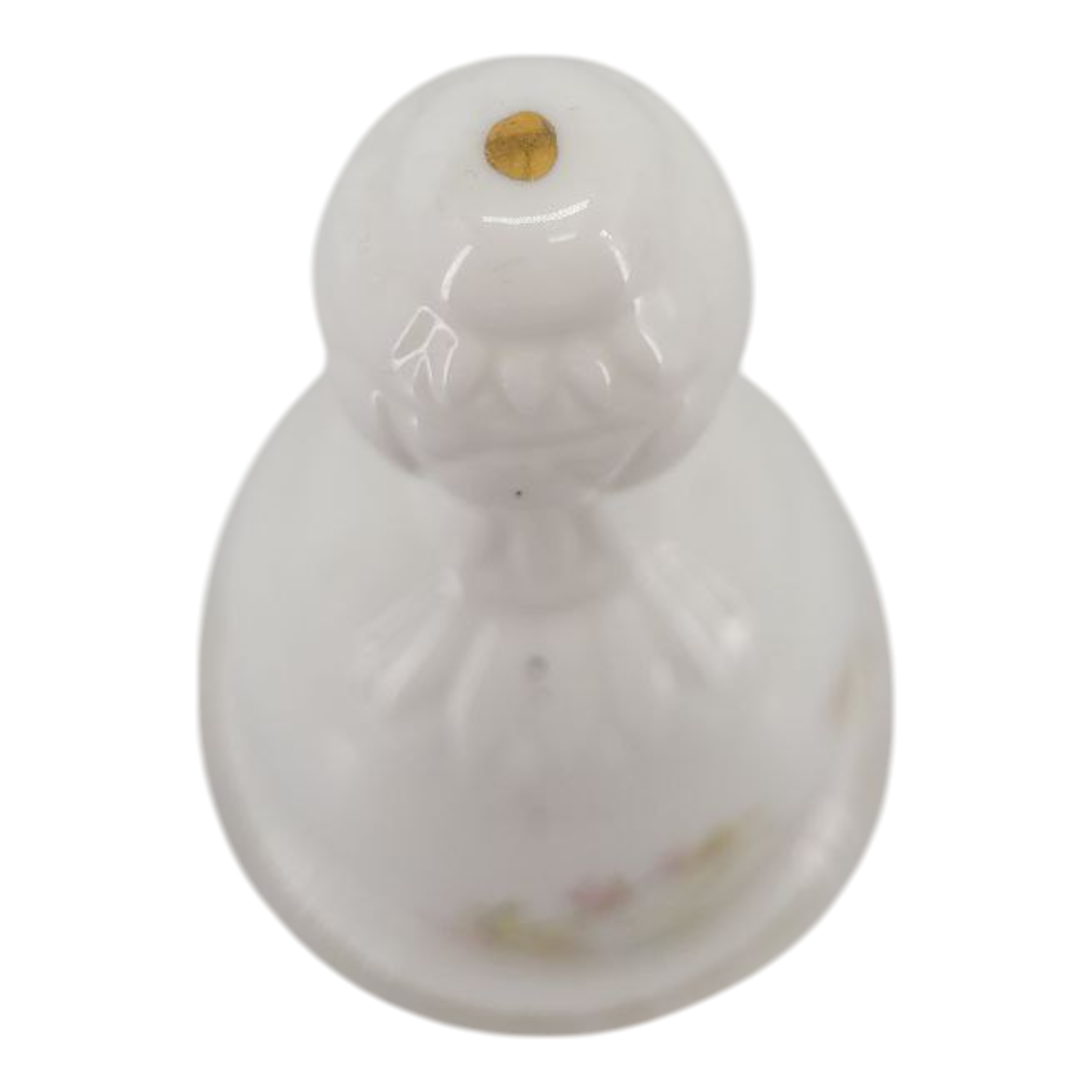 Vintage Bone China Hand Bell Lotus Flower White