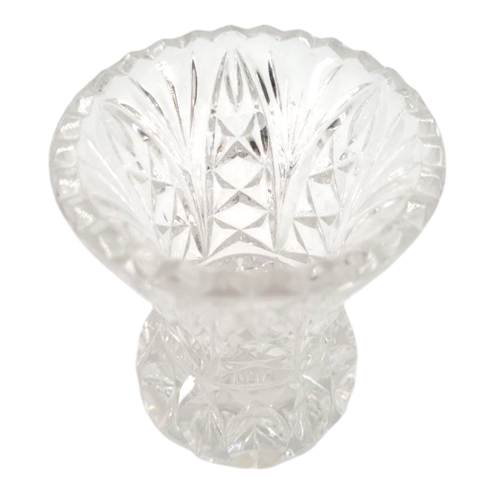 Princess House 4" Vintage Crystal Bud Vase Toothpick Holder