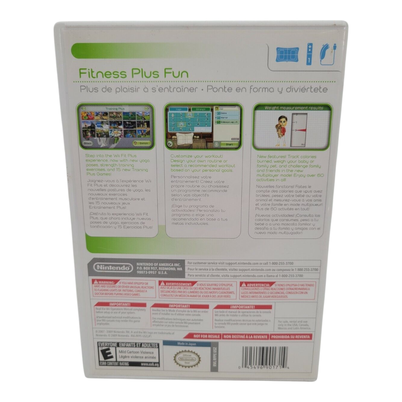 Wii Fit Plus Nintendo Wii 2009 Game