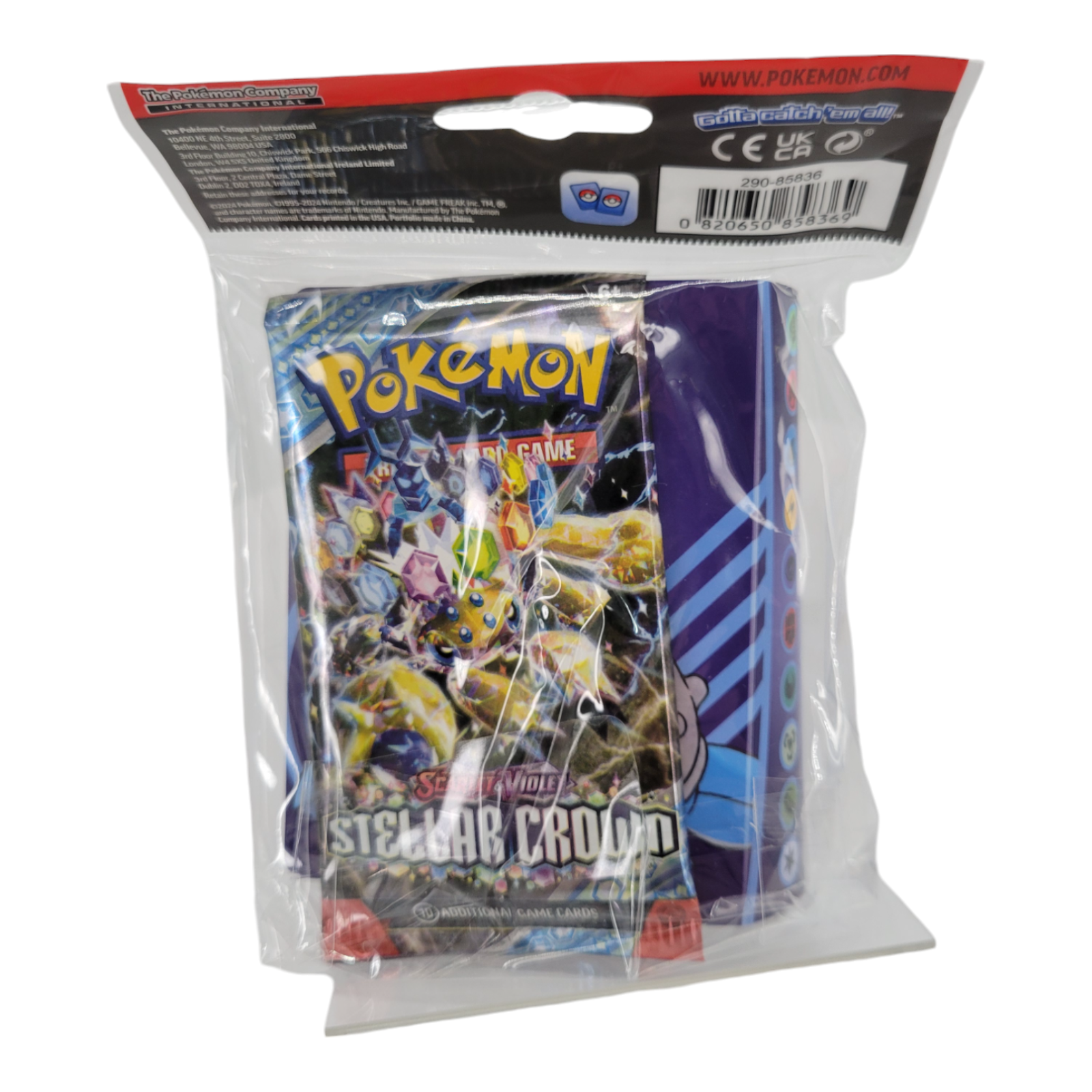 Pokémon TCG Greninja Mini Portfolio with Stellar Crown Booster Pack TCG Q3 2024