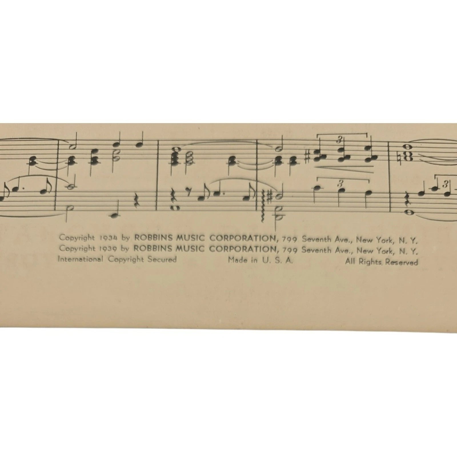 Vintage 1939 Sheet Music Lilacs In The Rain by Peter de Rose and Mitchell Parish