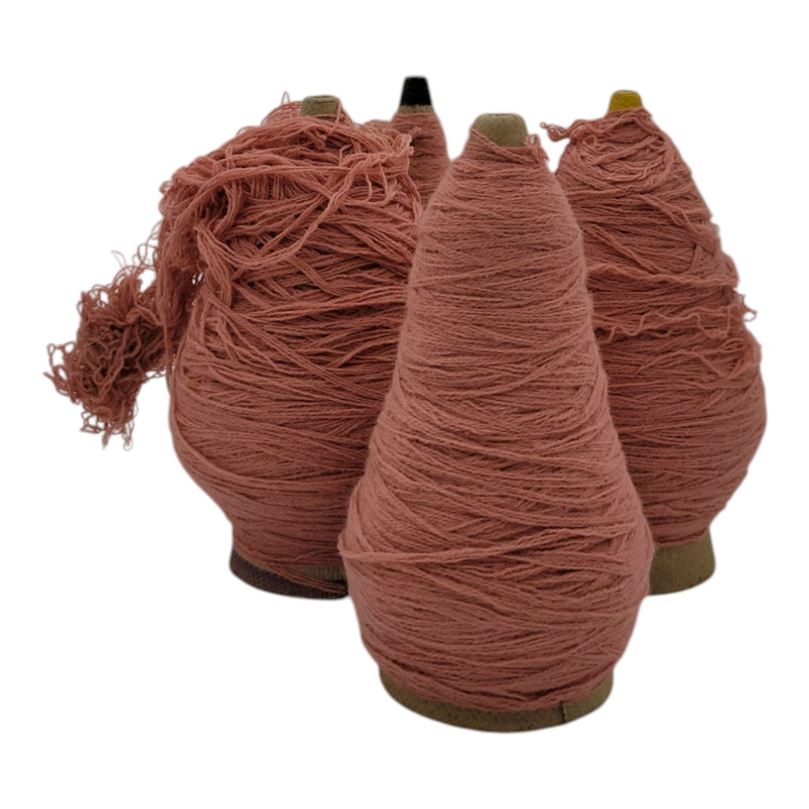 Vintage Glenspun 2/24 Bone Dyed Yarn 1/28 Creslan Snow Acrylic Lot of 4