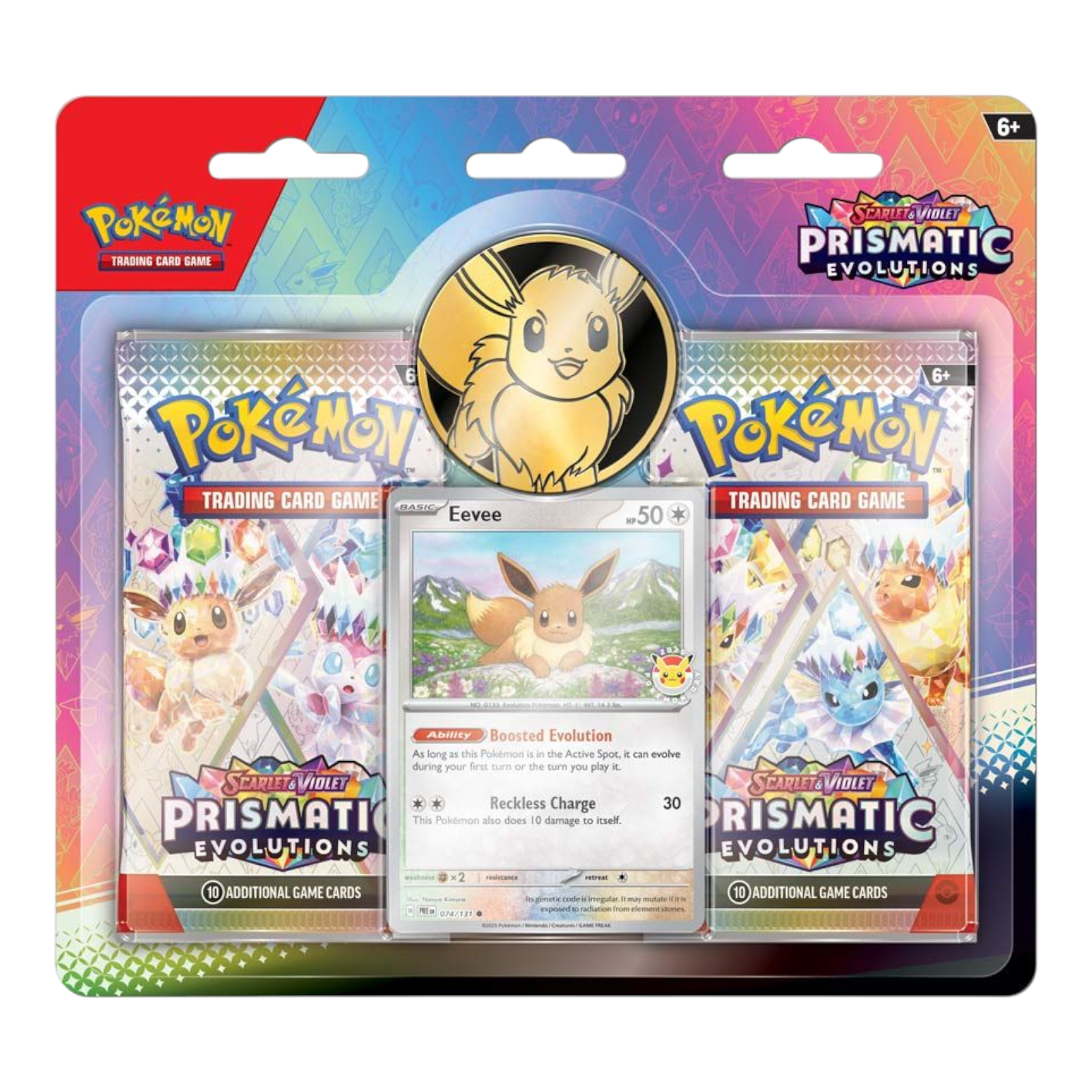 Pokémon TCG Scarlet & Violet Prismatic Evolutions 2 Booster Blister Pack