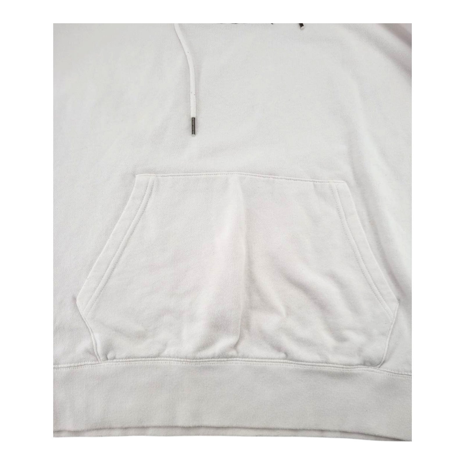 Aeropostale Aero New York White Hoodie Pullover Sweatshirt Kangaroo Pocket Large