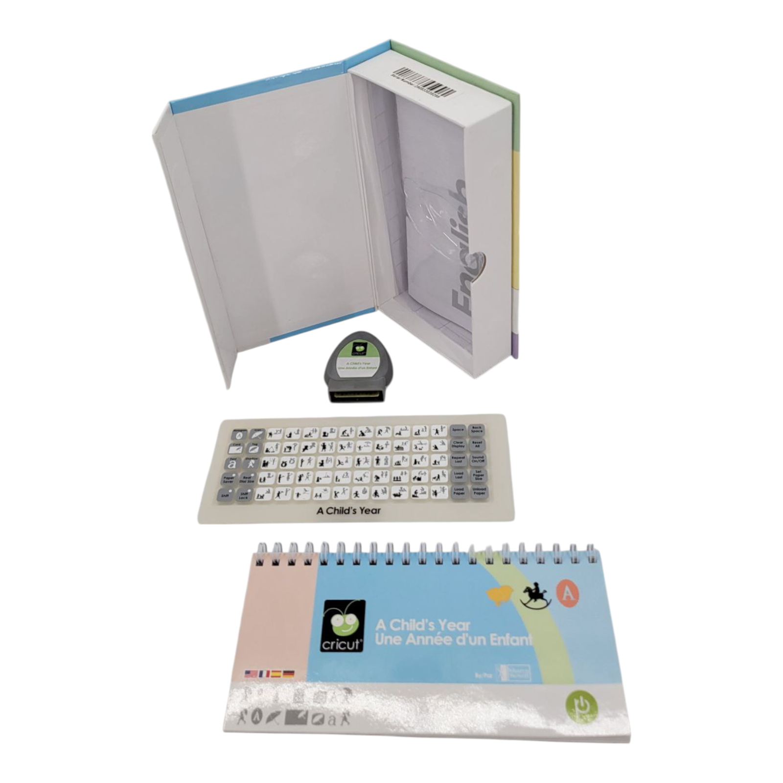 Cricut A Childs Year Die Cutting Cartridge 290833 with Handbook and Overlay