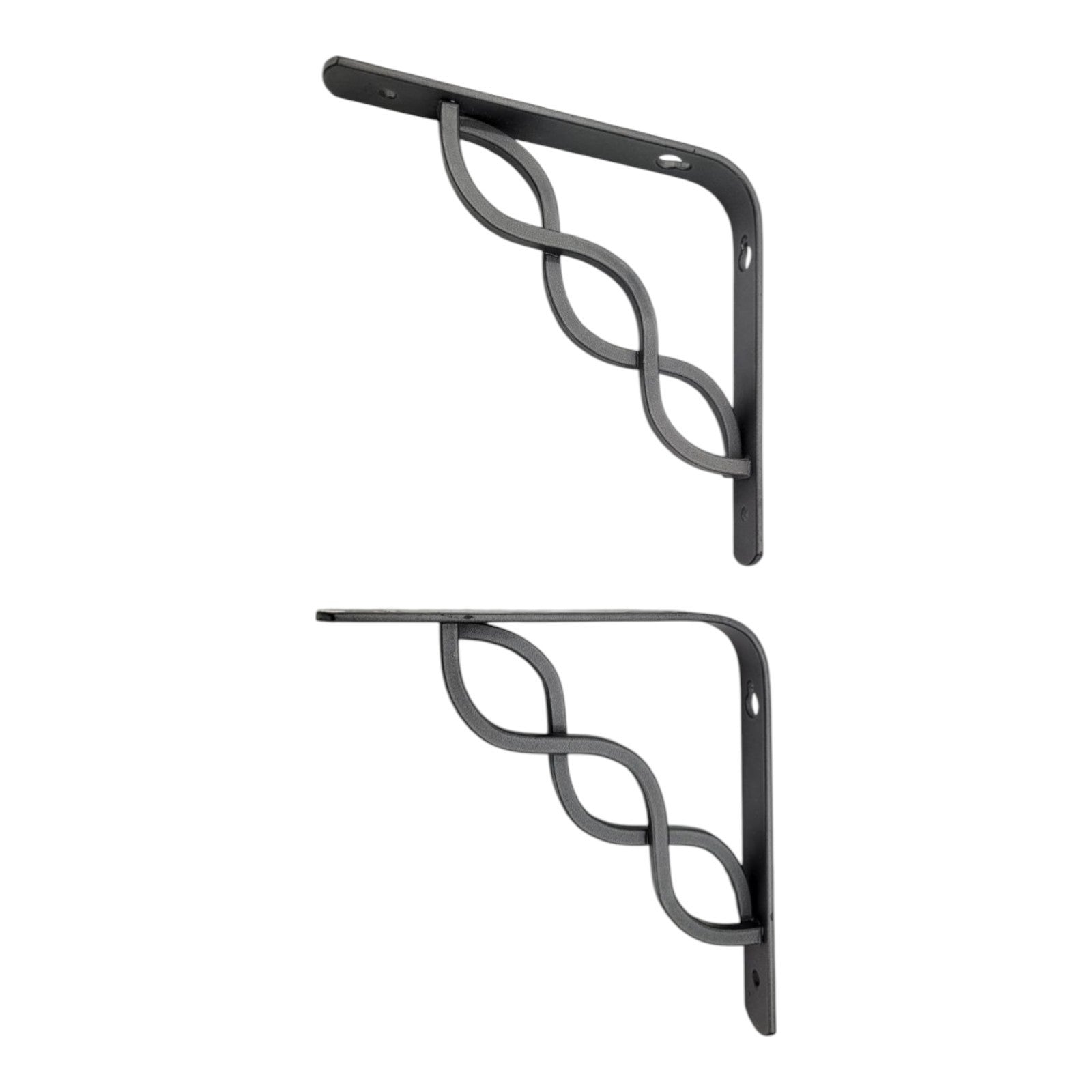 Celtic Scroll Wall Brackets Pewter Metal 6" Shelf Support Pair 83113