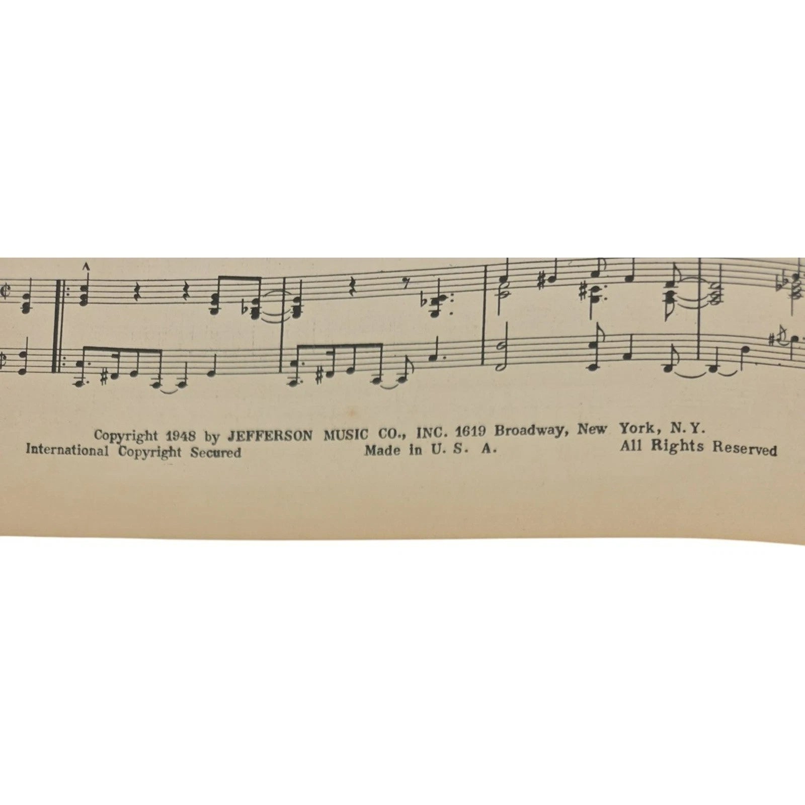 Vintage 1948 Sheet Music Lillette by Jack Gold (Jean Sablon Cover Photo)