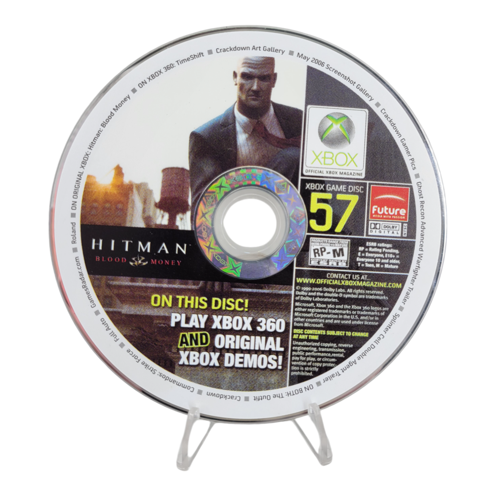 Xbox 360 Hitman Blood Money Demo Disc 57 Playable on Original Xbox