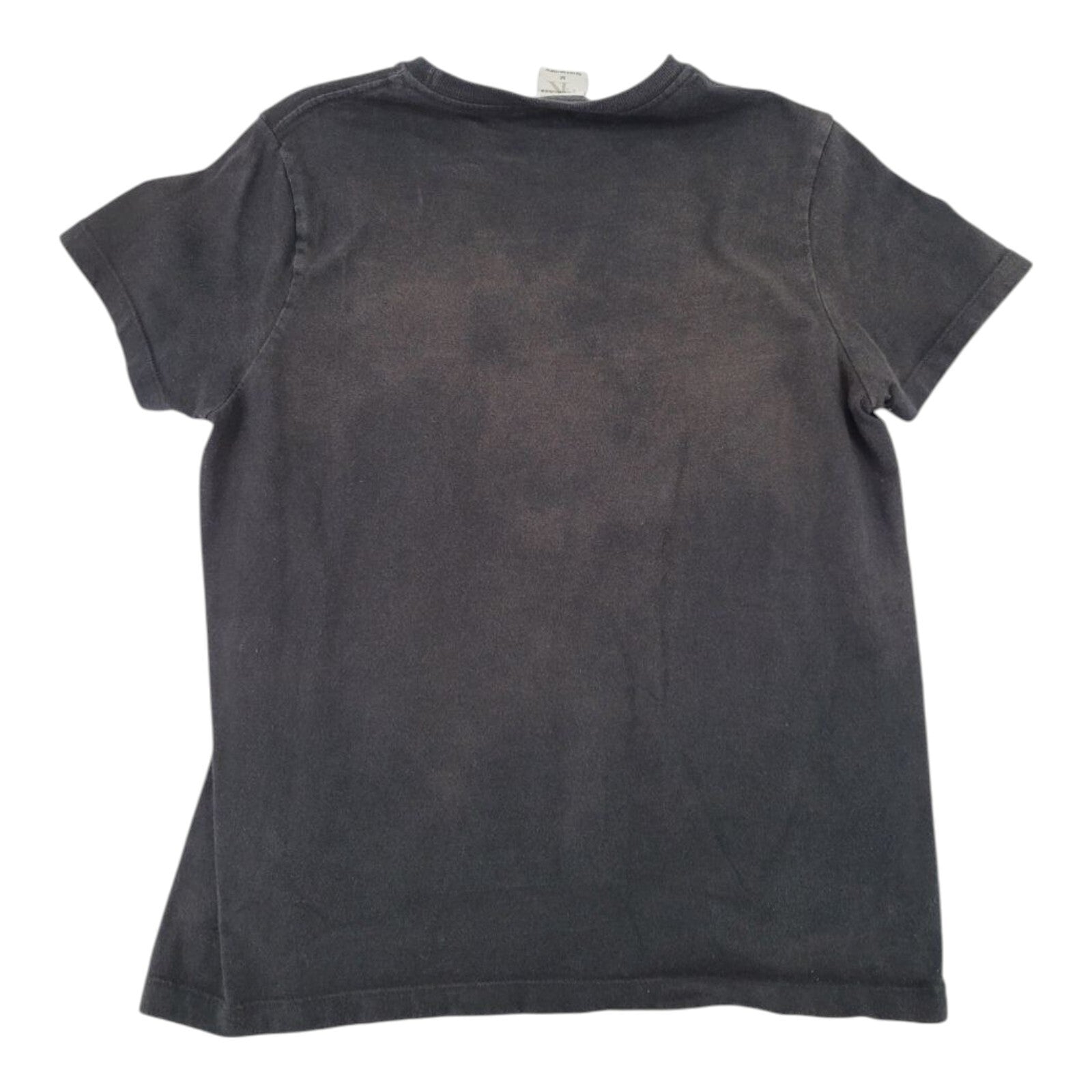 Calvin Klein Jeans Black CK Logo Distressed Look T-Shirt Womens Size M