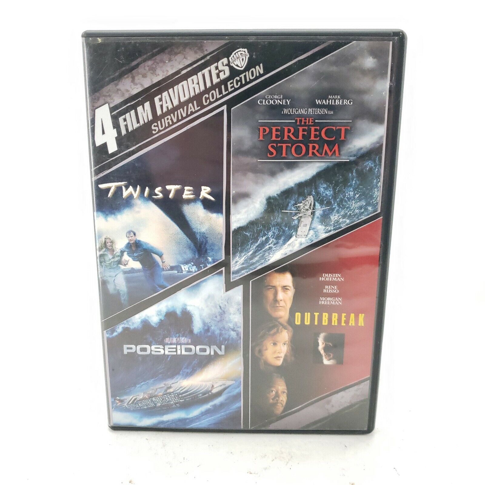 4 Film Favorite Survival Collection DVD Outbreak Poseidon Twister Perfect Storm