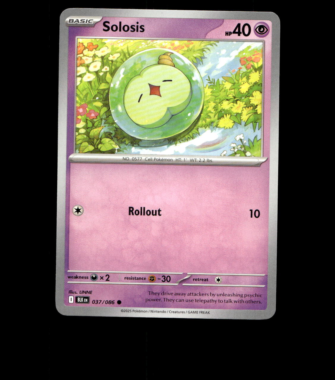 Solosis - 037/086 - Black Bolt - Near Mint Non Holo