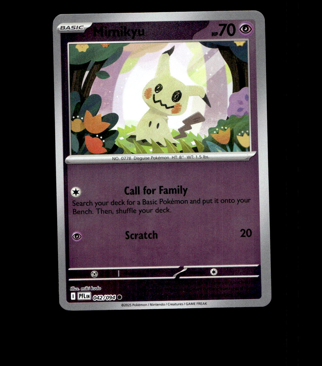 Mimikyu - 042/094 - Phantasmal Flames - Reverse Holo Near Mint
