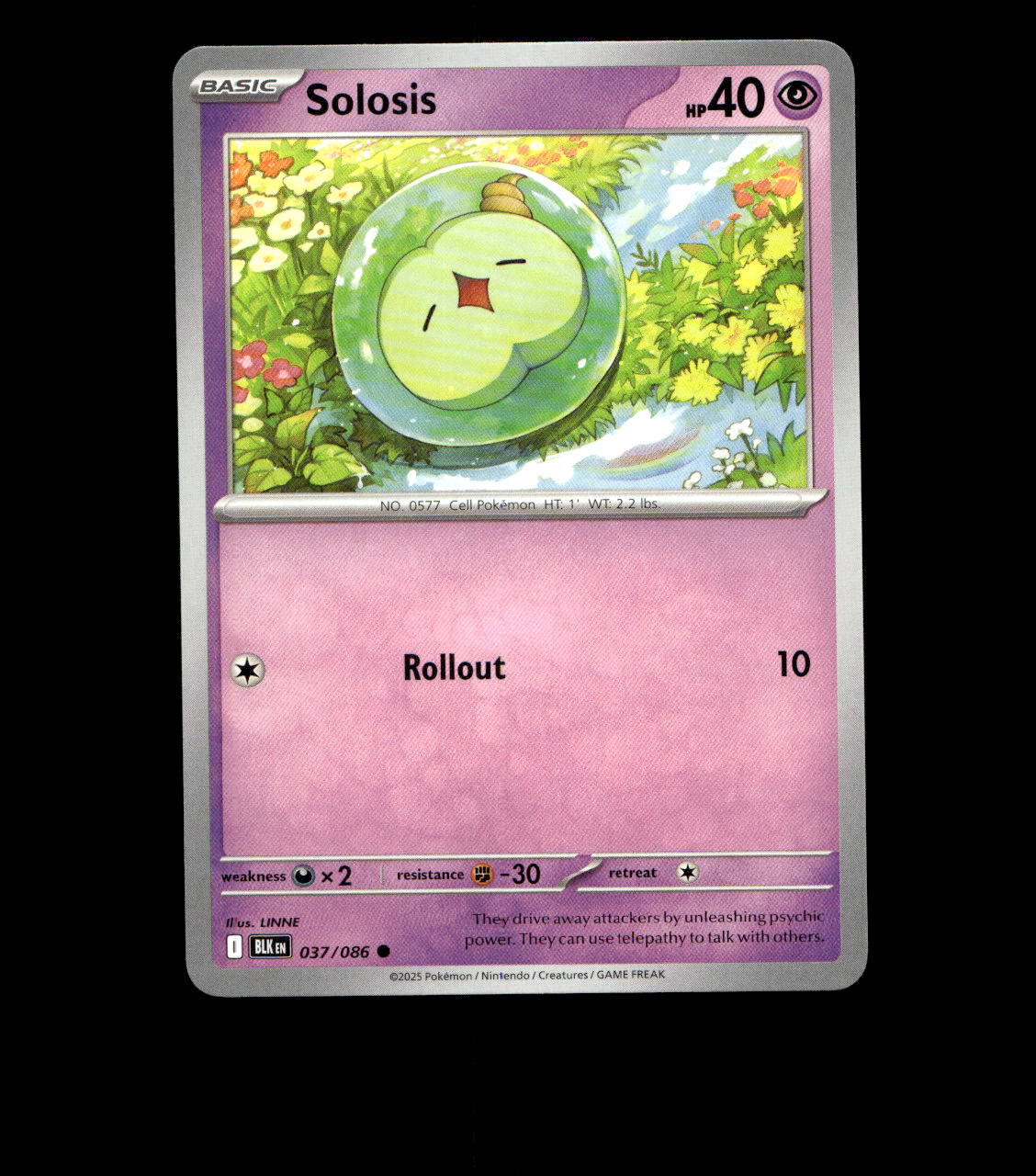 Solosis - 037/086 - Black Bolt - Near Mint Non Holo