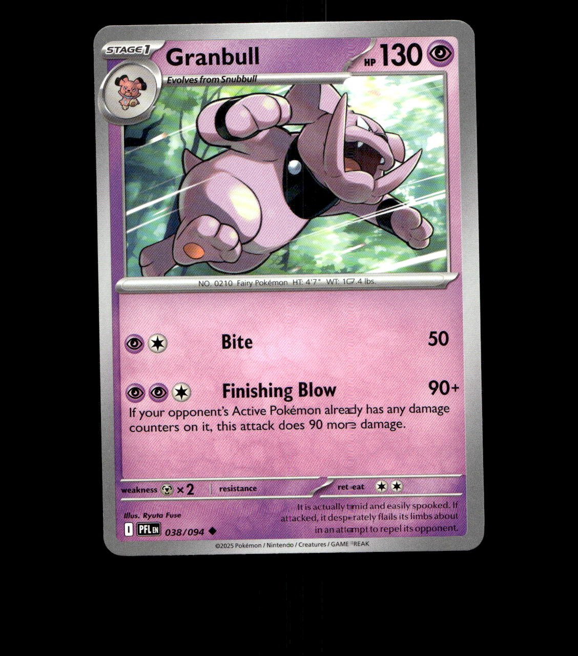 Granbull – 038/094 – Phantasmal Flames – Near Mint