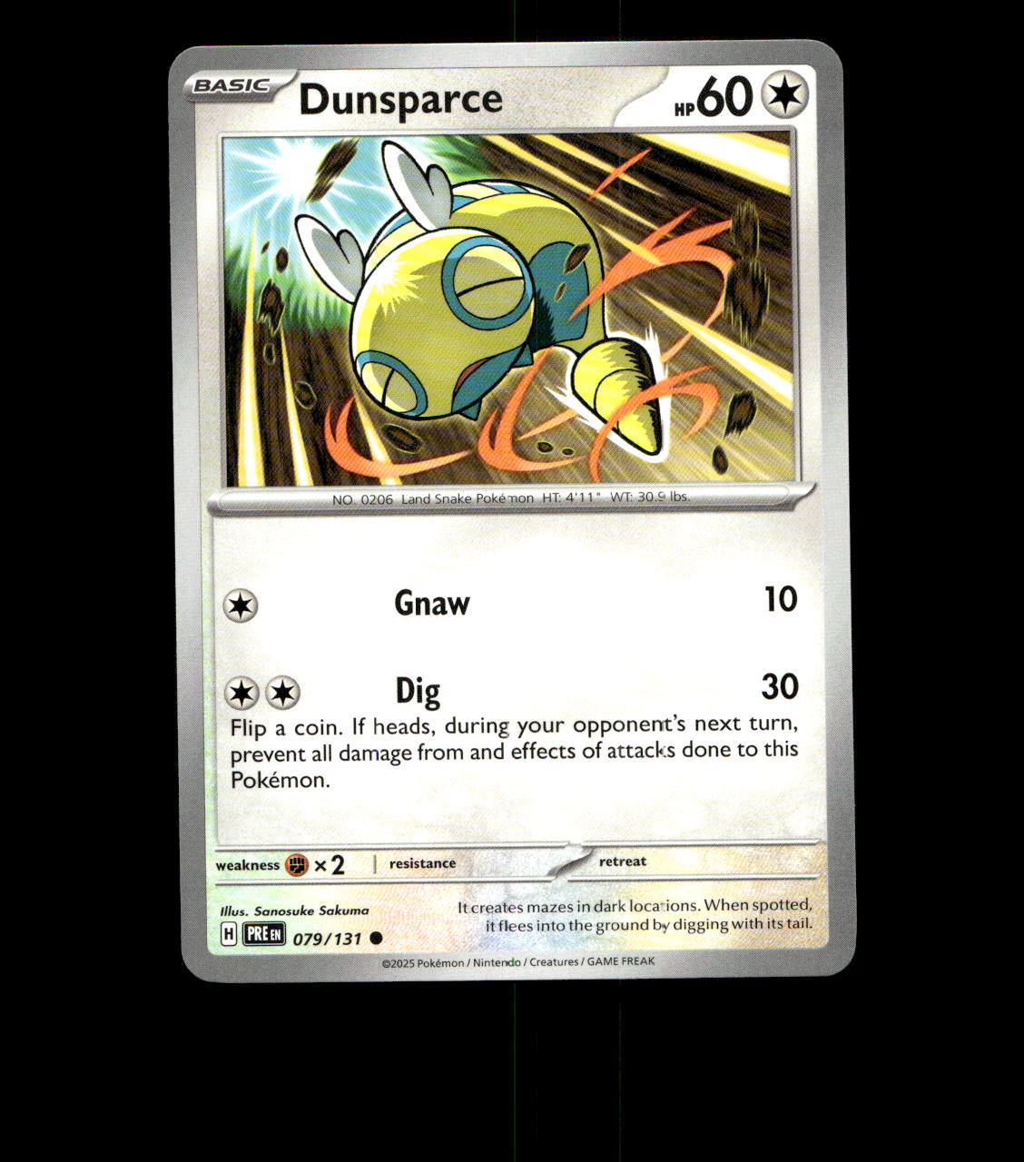 Dunsparce – 079/131 – Prismatic Evolutions – Near Mint