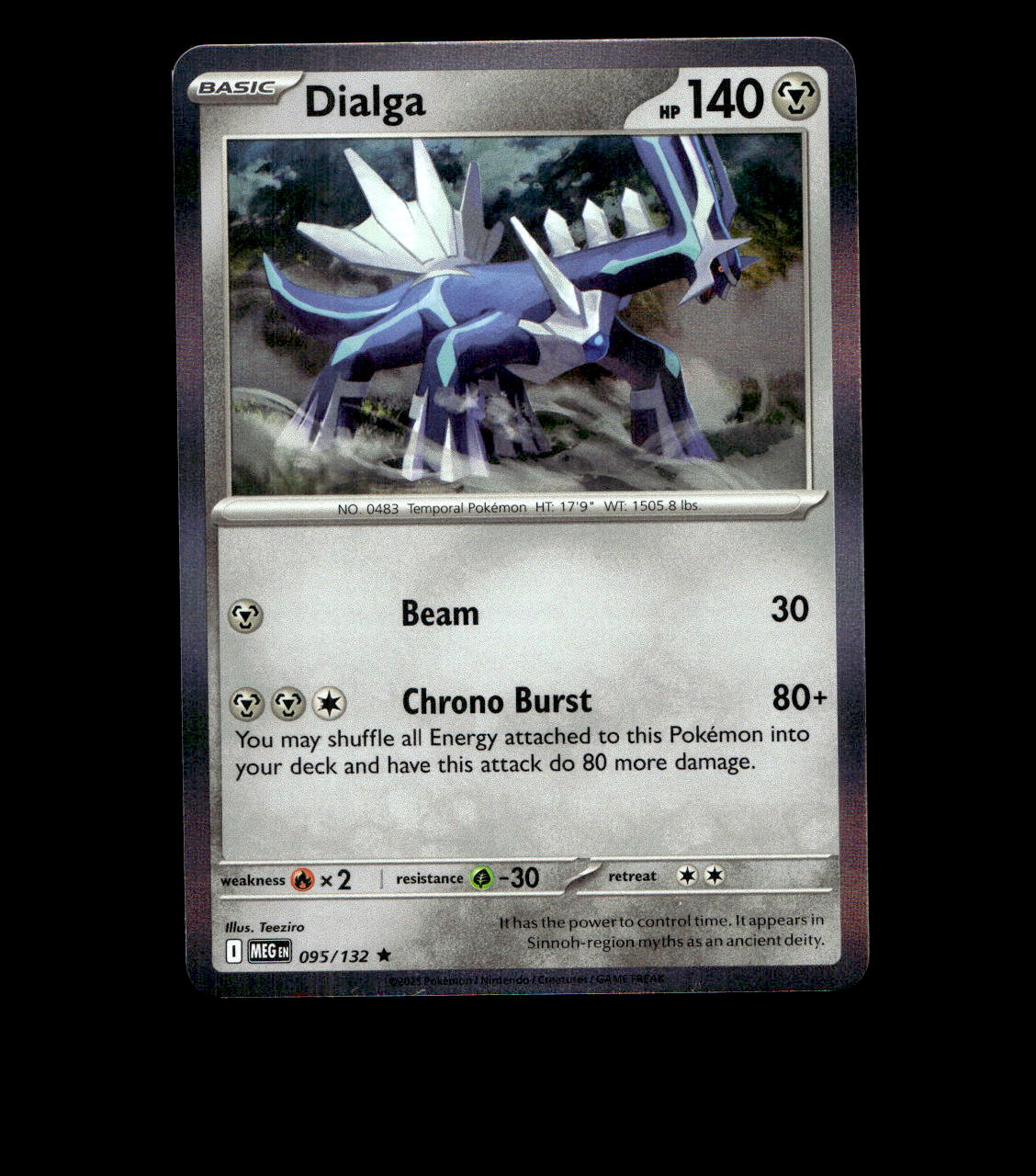 Dialga - 095/132 - Mega Evolution - Holo Near Mint